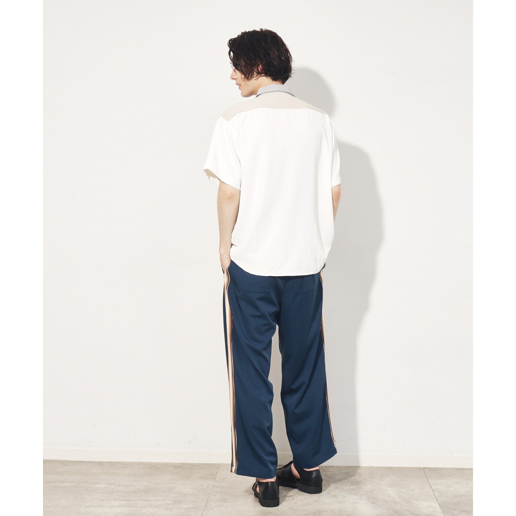 THE SHOP TK「【10色展開】プリントデザインシャツ チェック／ブロッキング／マーブル／ブラシアート」|シャツ・ブラウス|