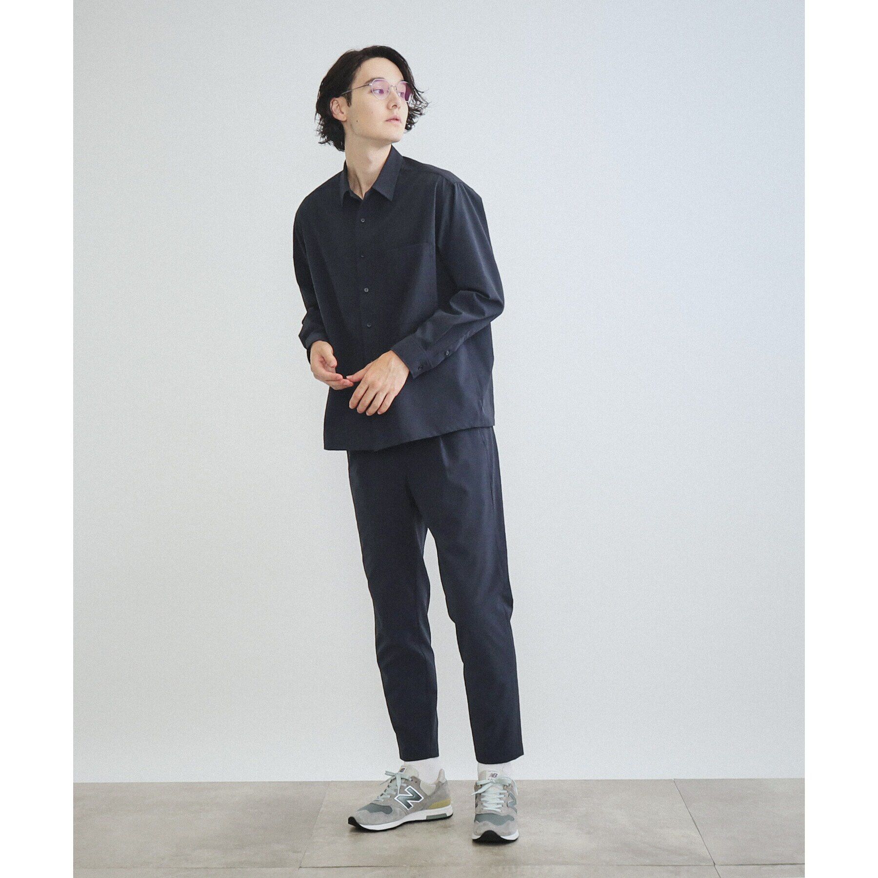 THE SHOP TK「【360&deg;ストレッチ／セットアップ可】リッチポリシャツ」|シャツ・ブラウス|