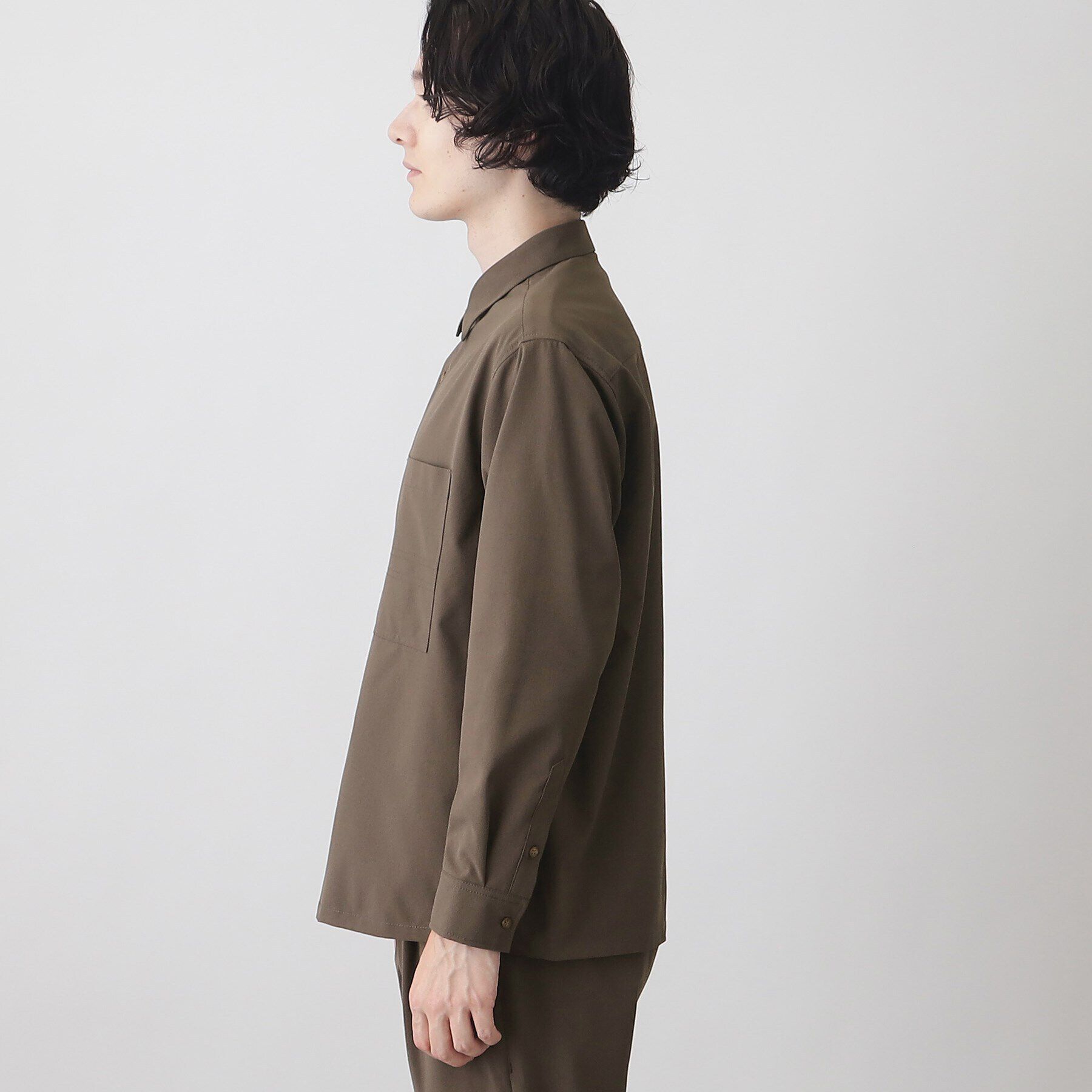 THE SHOP TK「【360&deg;ストレッチ／セットアップ可】リッチポリシャツ」|シャツ・ブラウス|