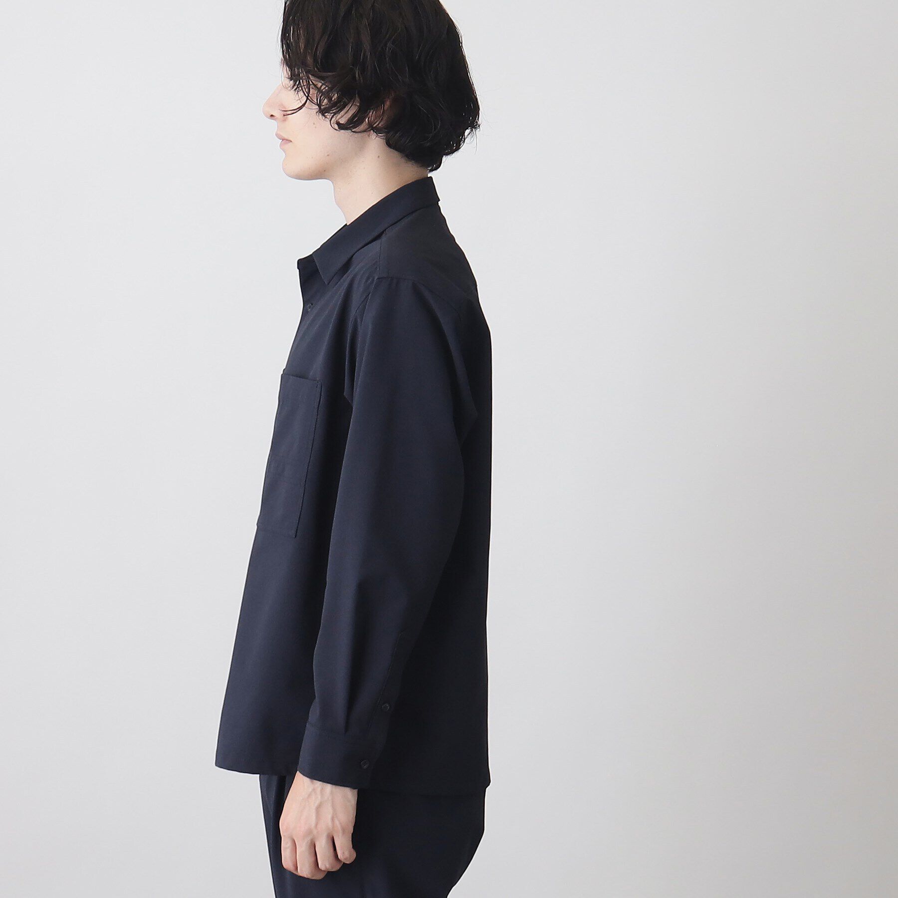 THE SHOP TK「【360&deg;ストレッチ／セットアップ可】リッチポリシャツ」|シャツ・ブラウス|