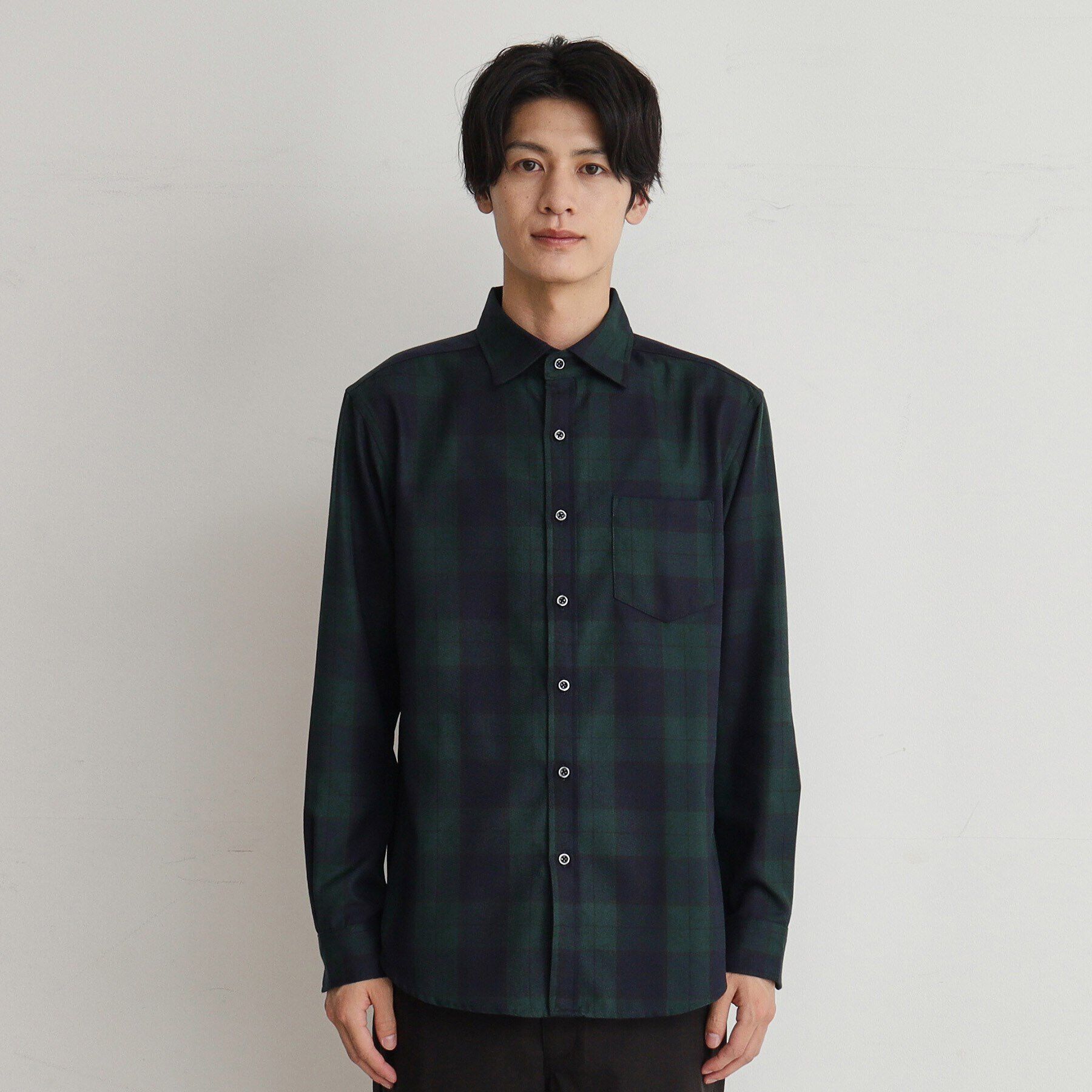 THE SHOP TK「【シワになりにくい】マウントネルシャツ」|シャツ・ブラウス|