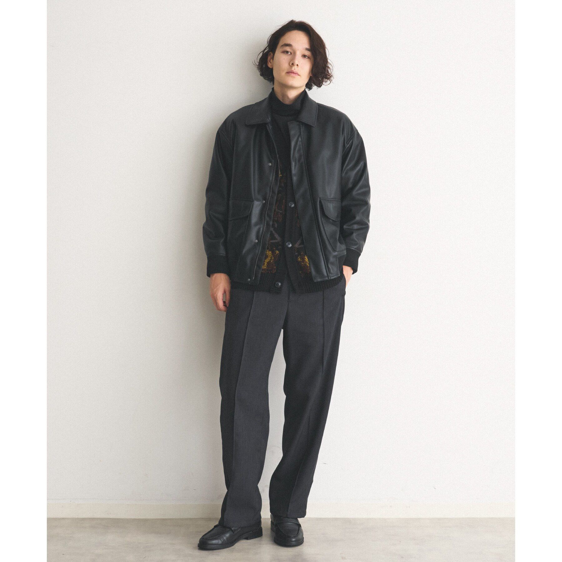 THE SHOP TK「ヴィンテージライクA2ブルゾン ビッグシルエット」|ブルゾン・スタジャン|