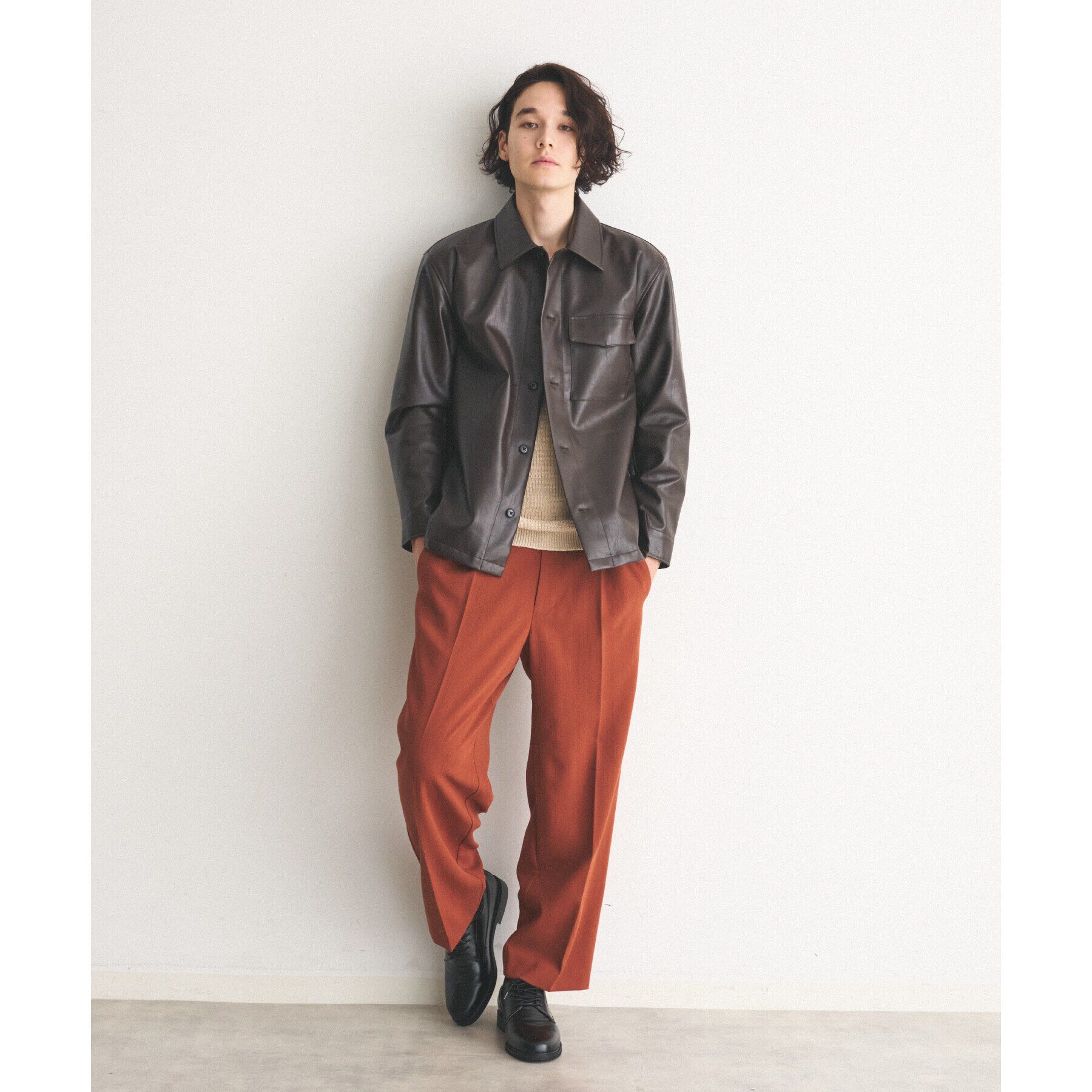 THE SHOP TK「ヴィンテージライクCPOシャツ」|ブルゾン・スタジャン|