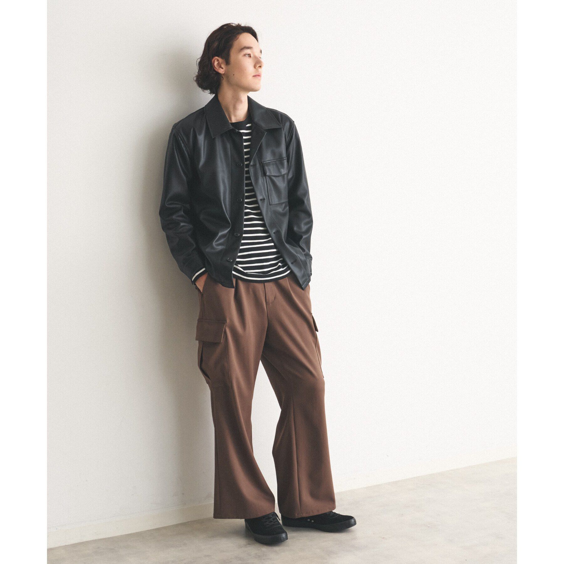 THE SHOP TK「ヴィンテージライクCPOシャツ」|ブルゾン・スタジャン|