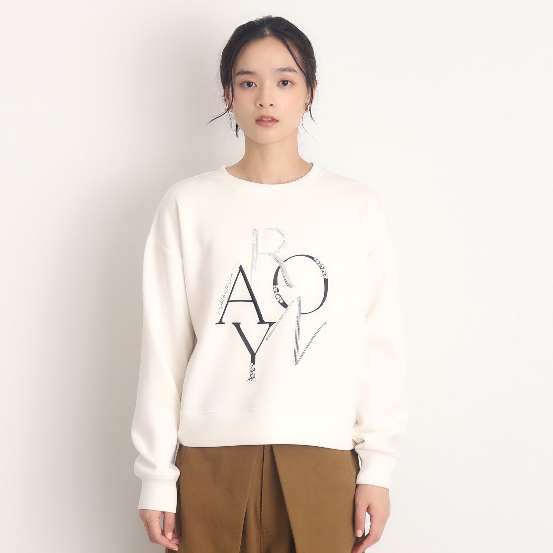 THE SHOP TK「【大人カジュアルが叶う】アートロゴプルオーバー/洗える」|Tシャツ・カットソー|