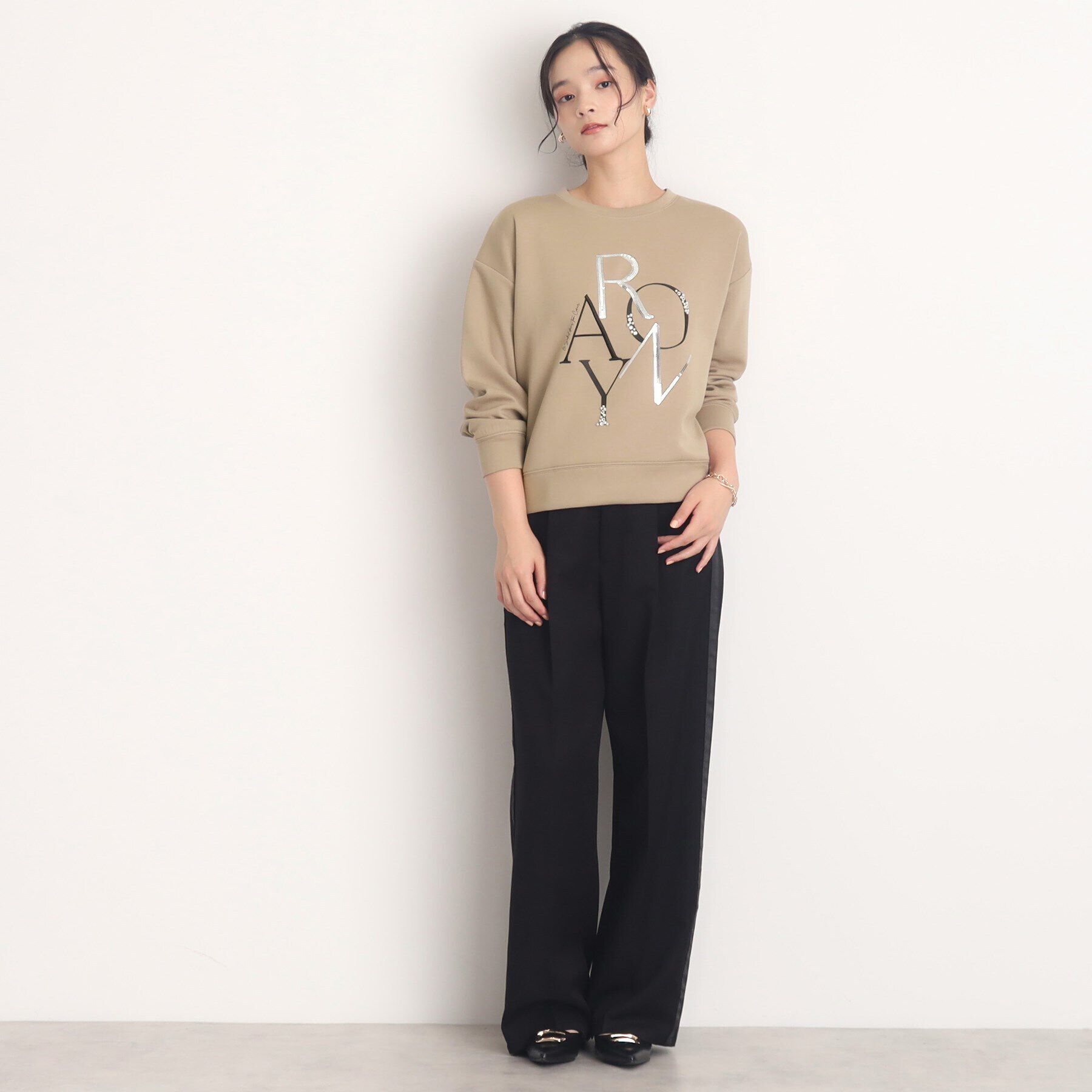 THE SHOP TK「【大人カジュアルが叶う】アートロゴプルオーバー/洗える」|Tシャツ・カットソー|