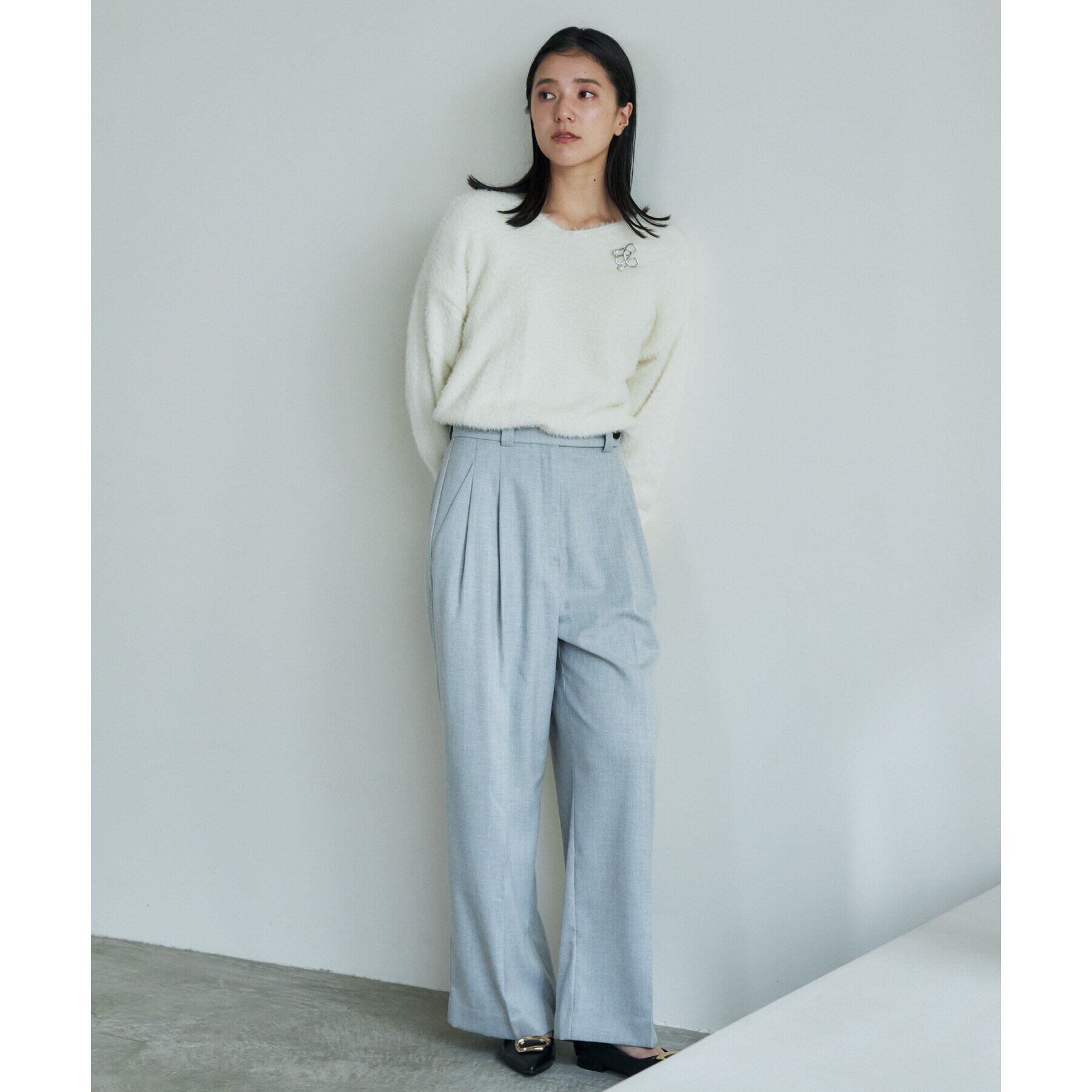 THE SHOP TK「【＠BAILA掲載】【前後2way】フェザーニット/洗える」|ニット・セーター|