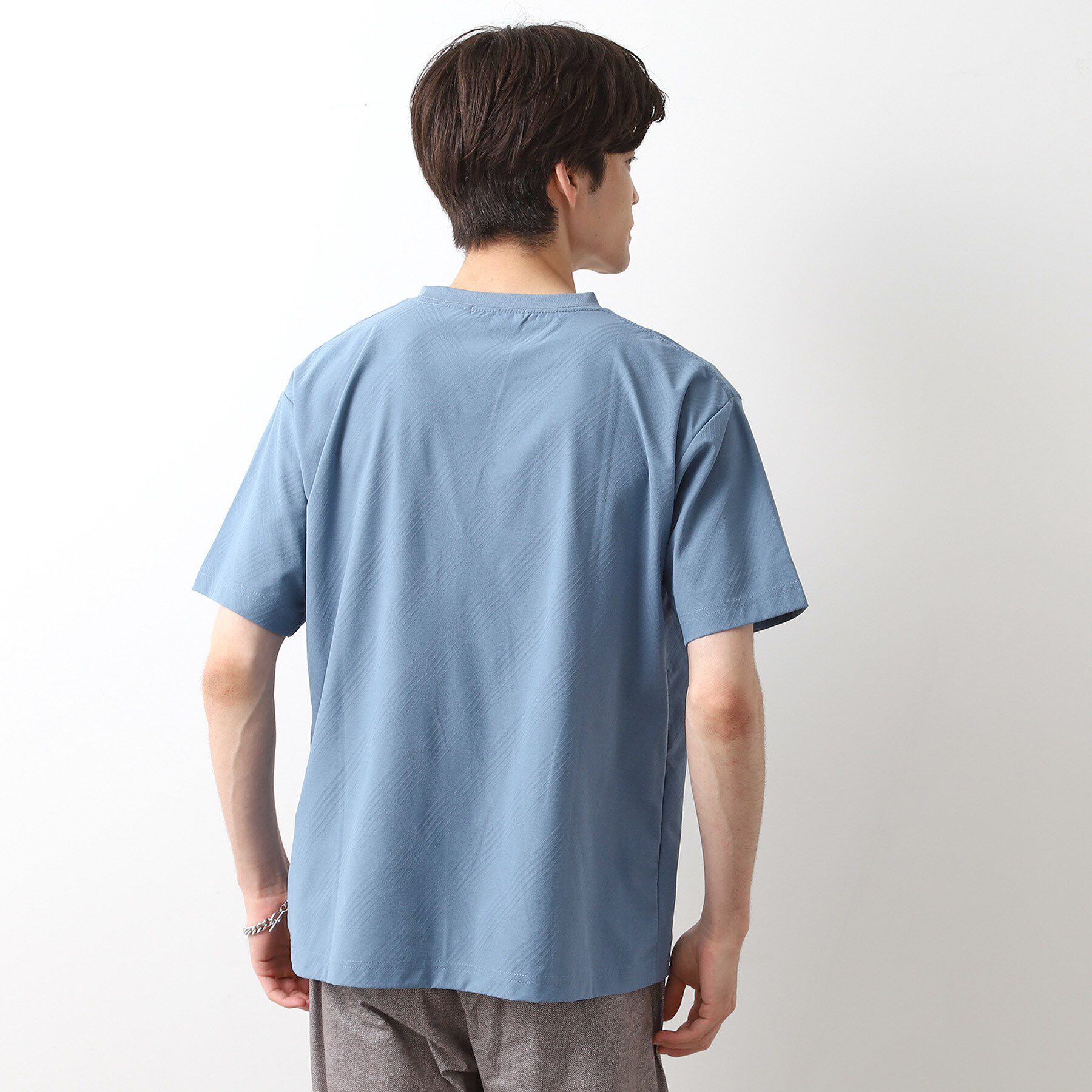 THE SHOP TK「パーフェクテックリンクス半袖Tシャツ 【接触冷感／吸水速乾／UVカット／洗濯機OK】」|Tシャツ・カットソー|