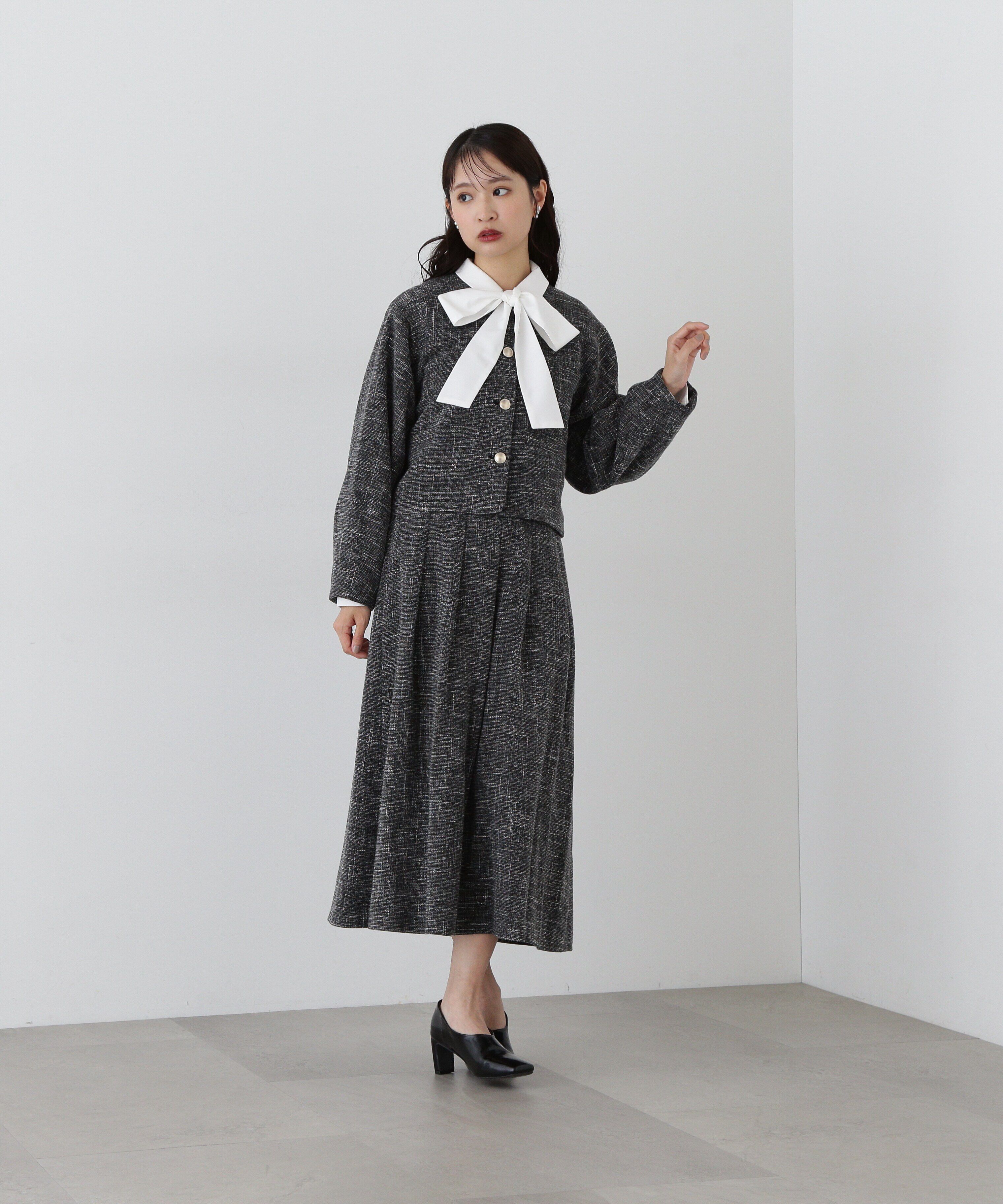  「ラメツイード SETUP フレアスカート」|スカート|