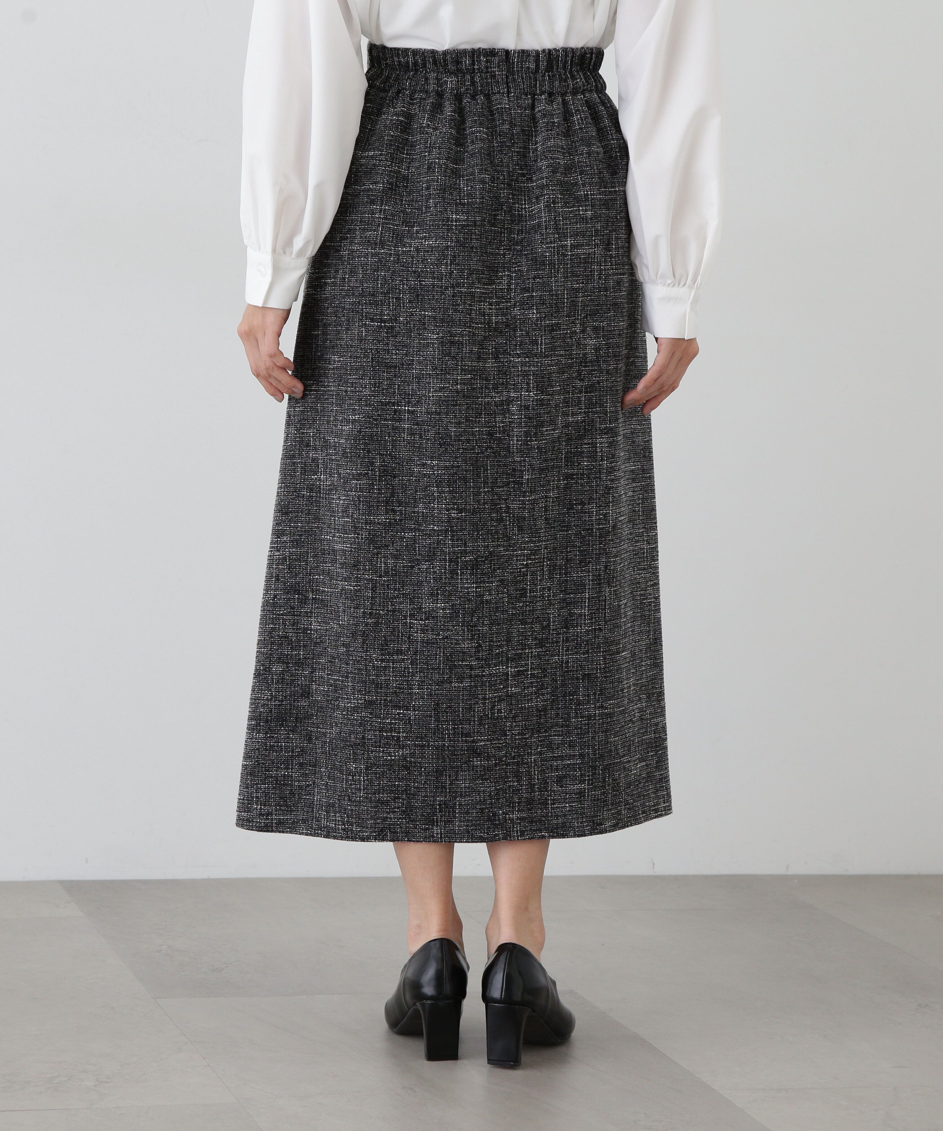  「ラメツイード SETUP フレアスカート」|スカート|