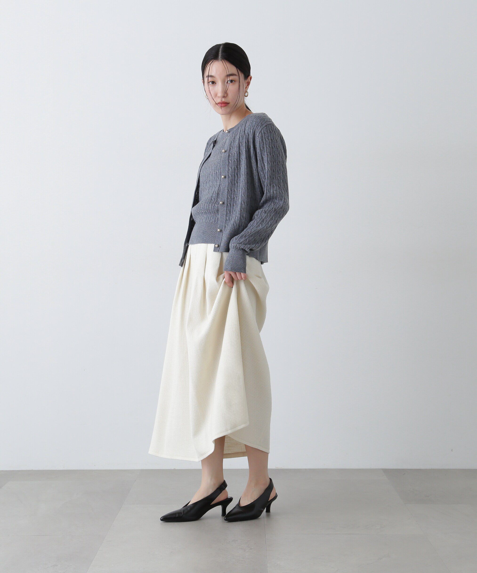  「ラメツイード SETUP フレアスカート」|スカート|