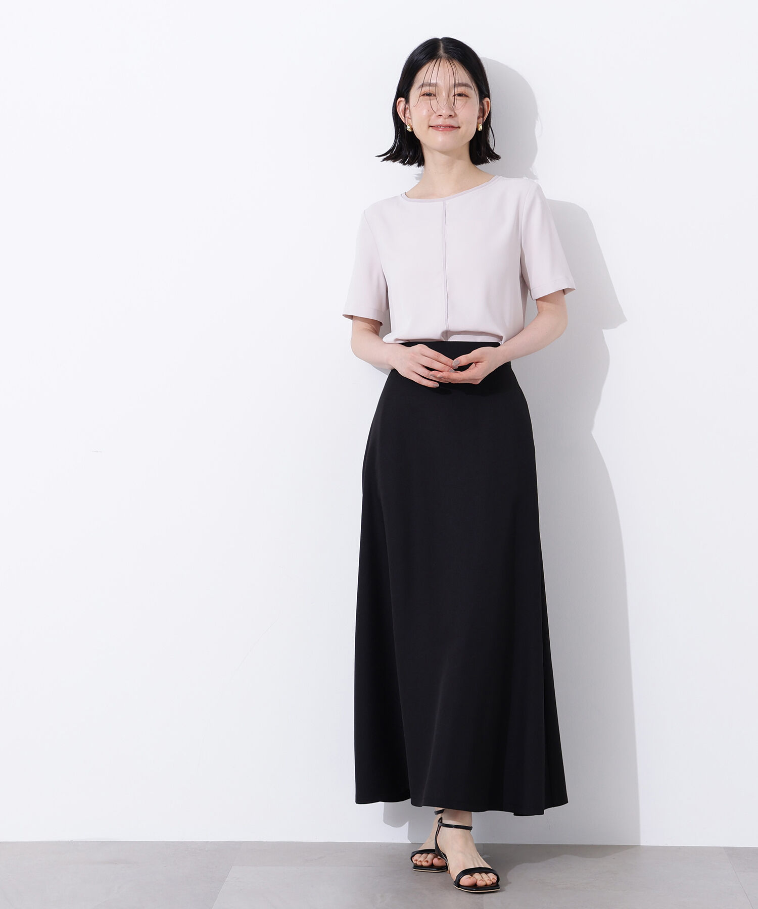  「シフォンラインTブラウス」|シャツ・ブラウス|