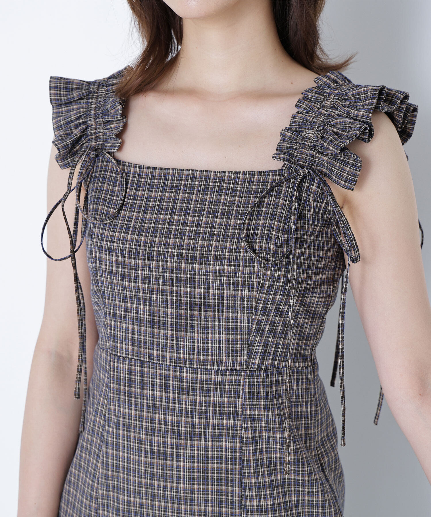  「チェックキャミワンピース」|ワンピース|