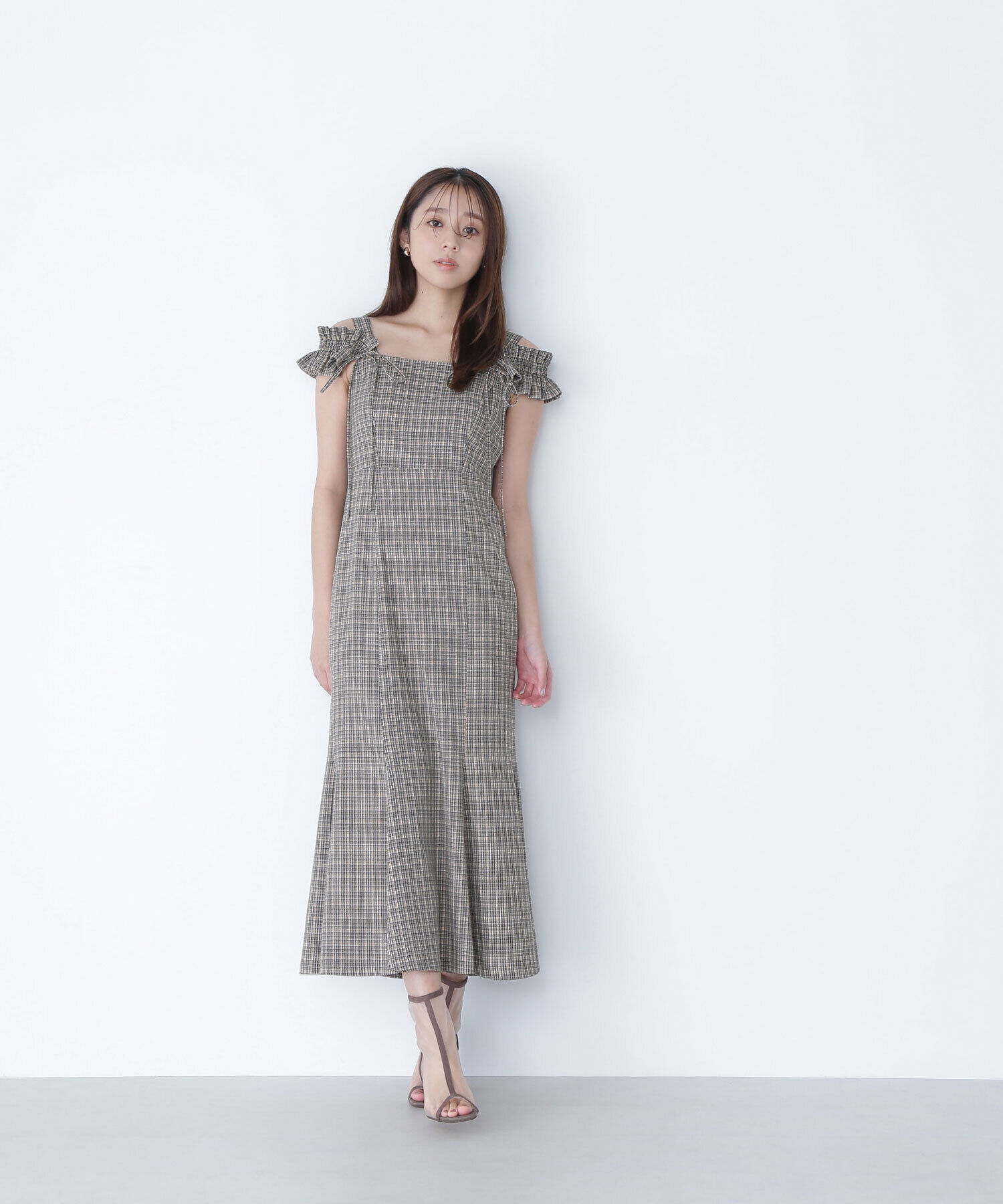  「チェックキャミワンピース」|ワンピース|