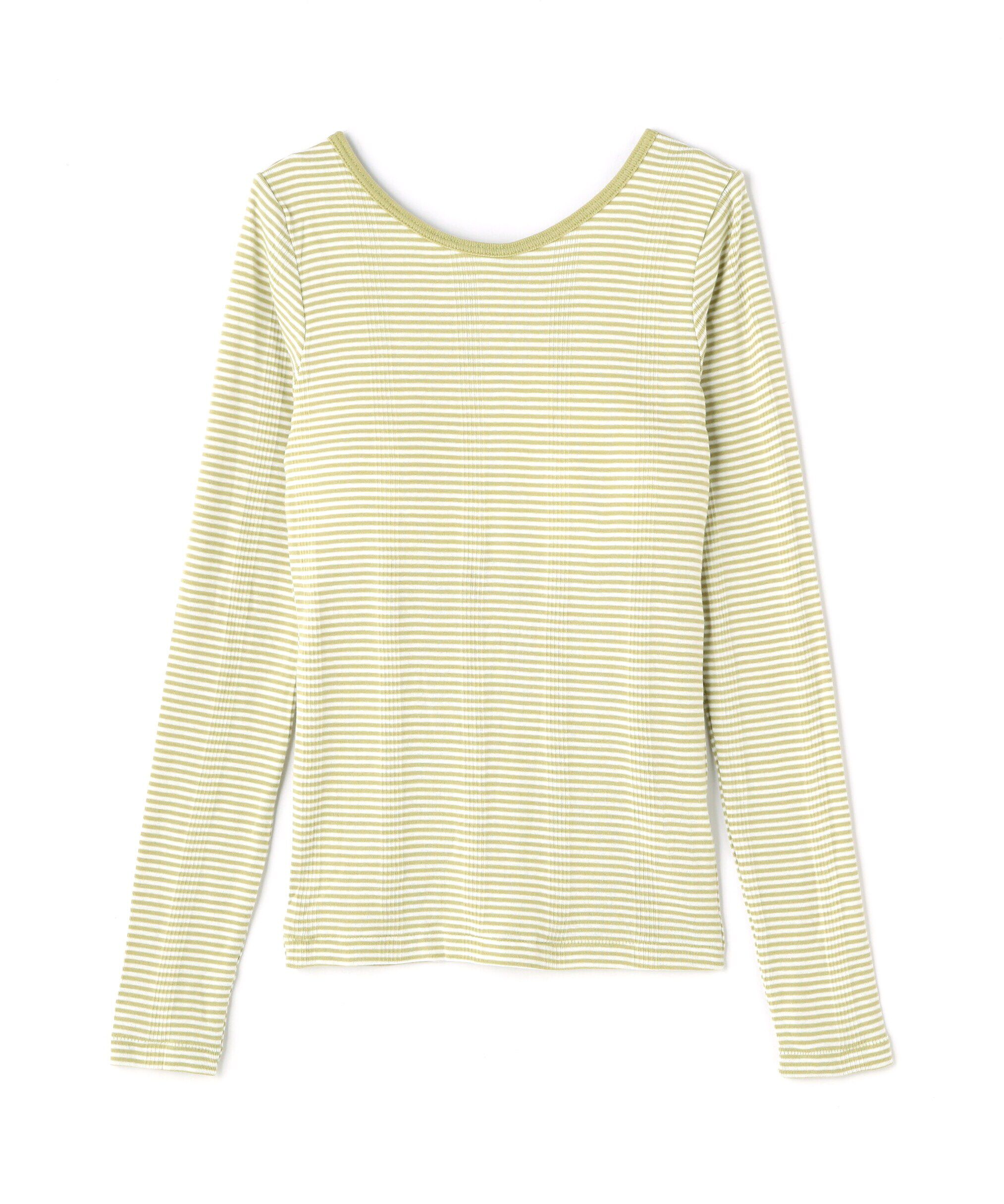  「Millerカップ付きボーダーロングＴシャツ」|Tシャツ・カットソー|