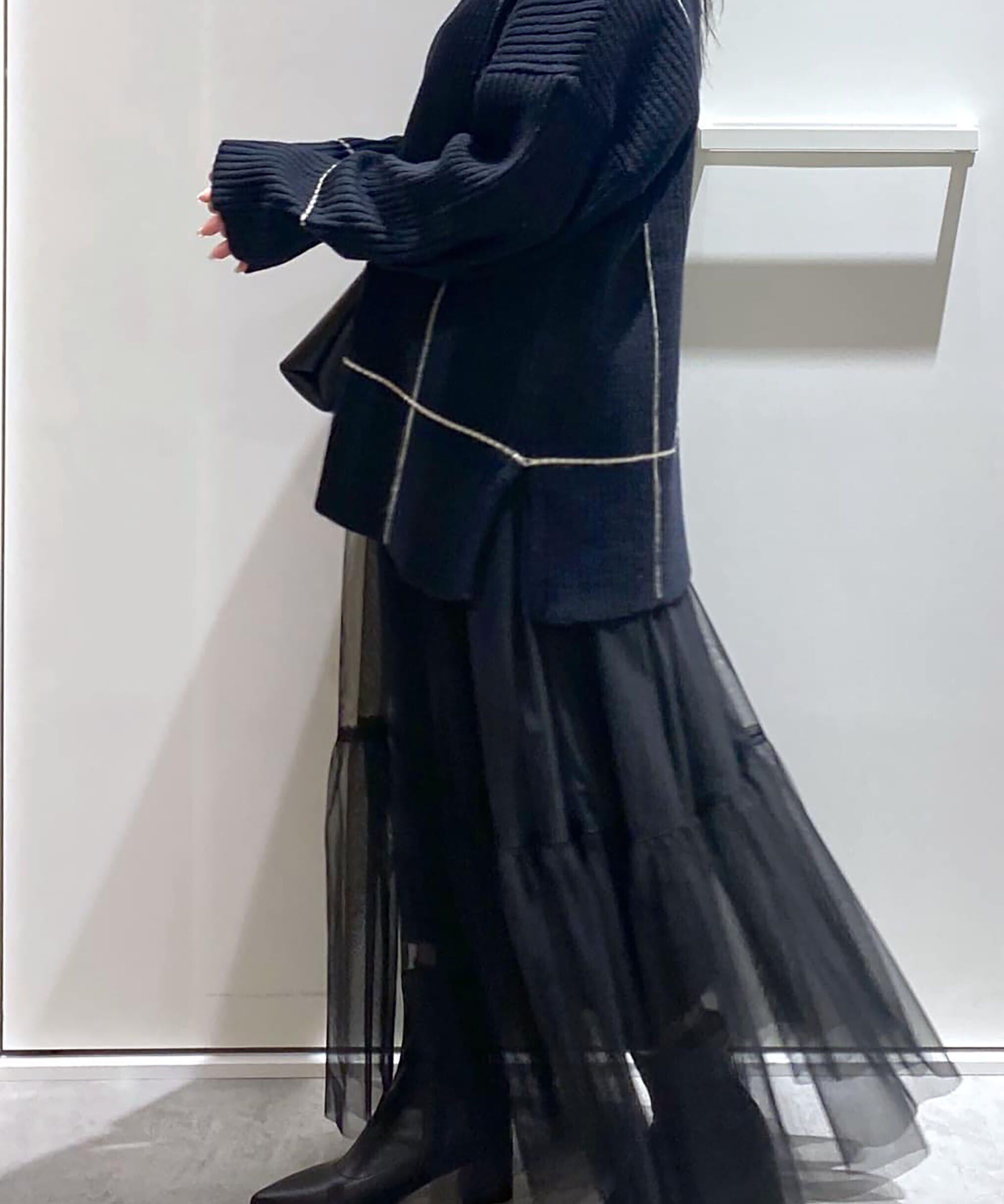  「2Wayネックウォーマー付きニット」|ニット・セーター|