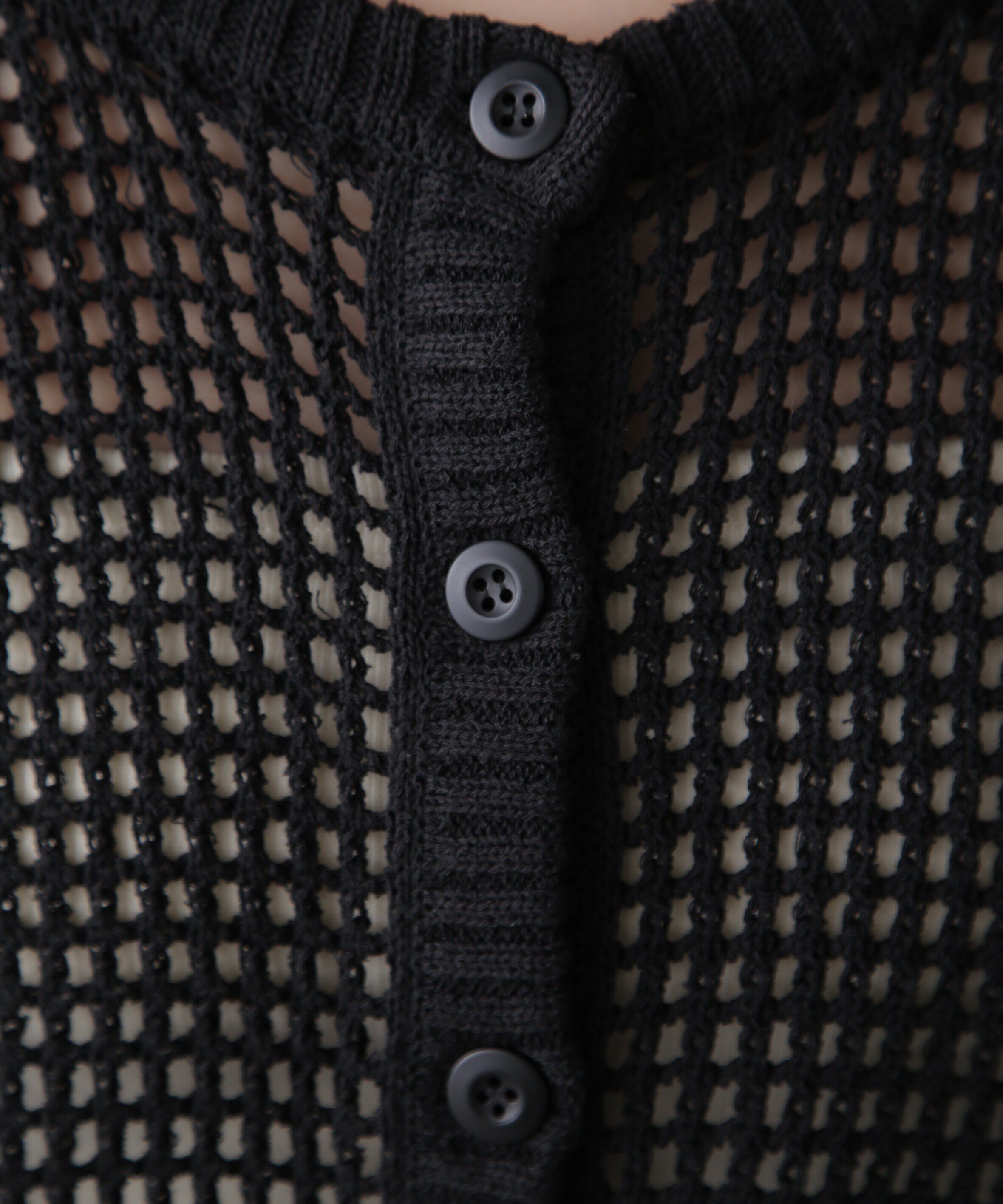  「前後2Wayメッシュニットカーディガン」|ニット・セーター|