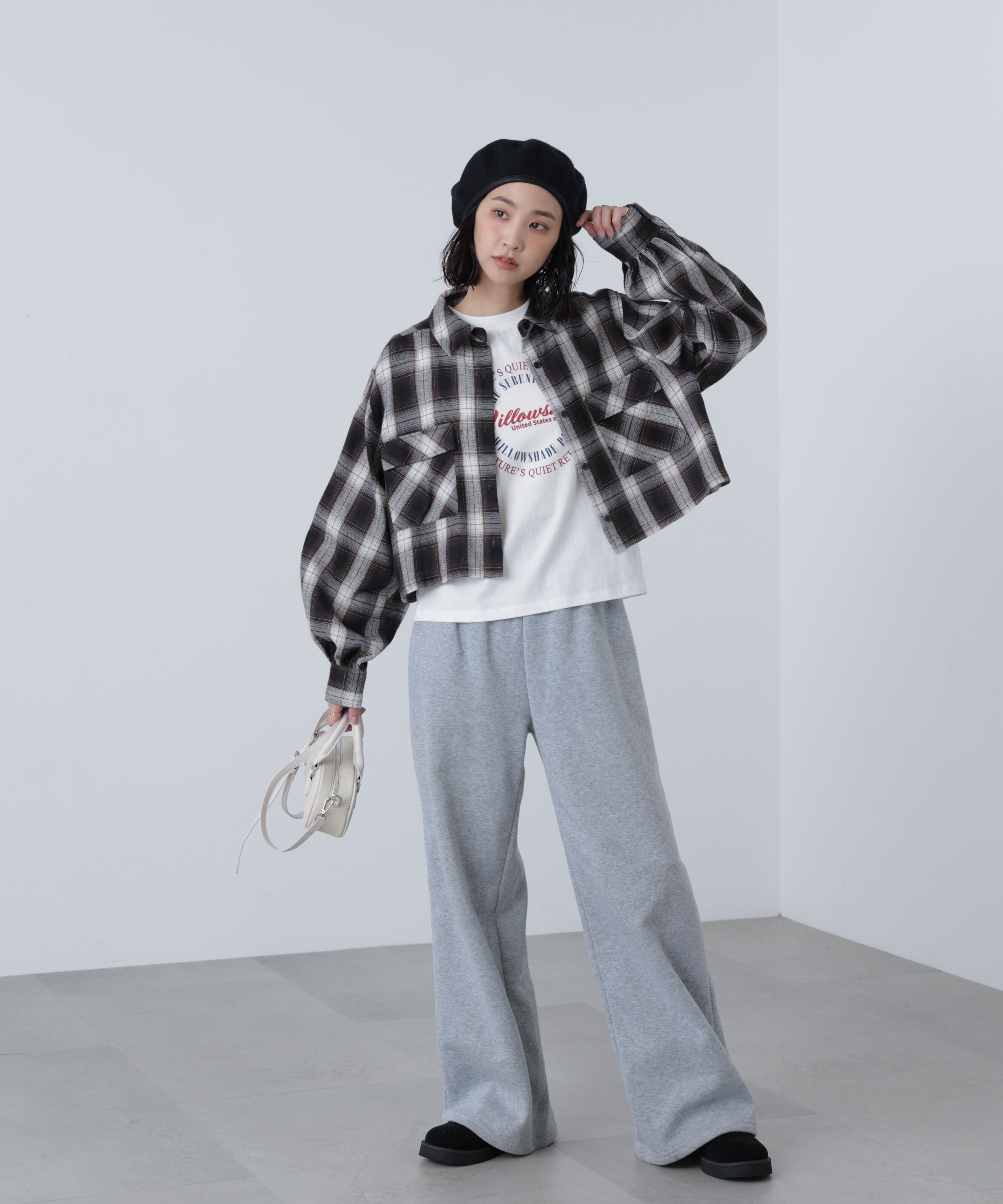  「ビッグポケットショート丈シャツ」|シャツ・ブラウス|