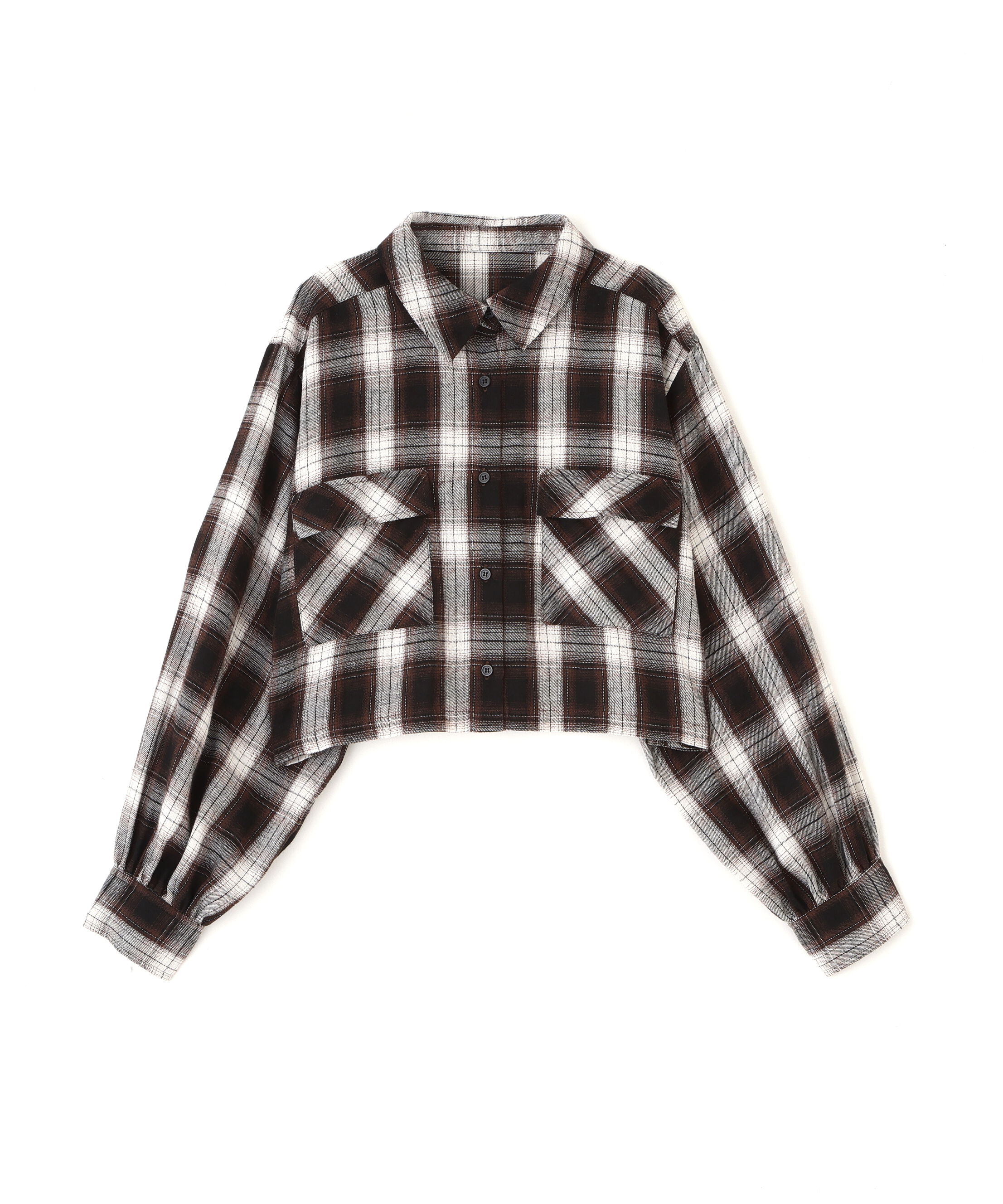  「ビッグポケットショート丈シャツ」|シャツ・ブラウス|