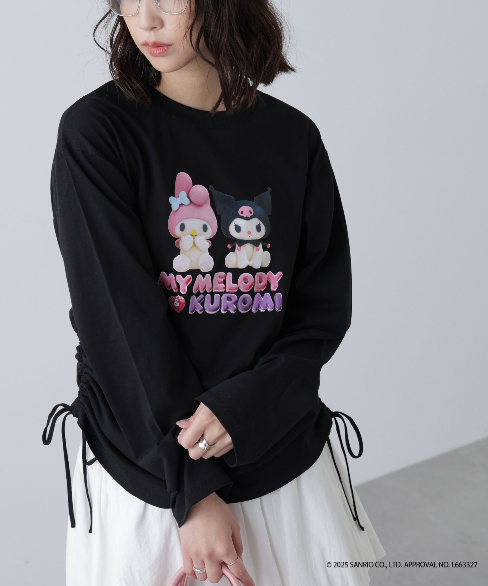  「〈メロクロコラボ〉ロングTシャツ」|Tシャツ・カットソー|