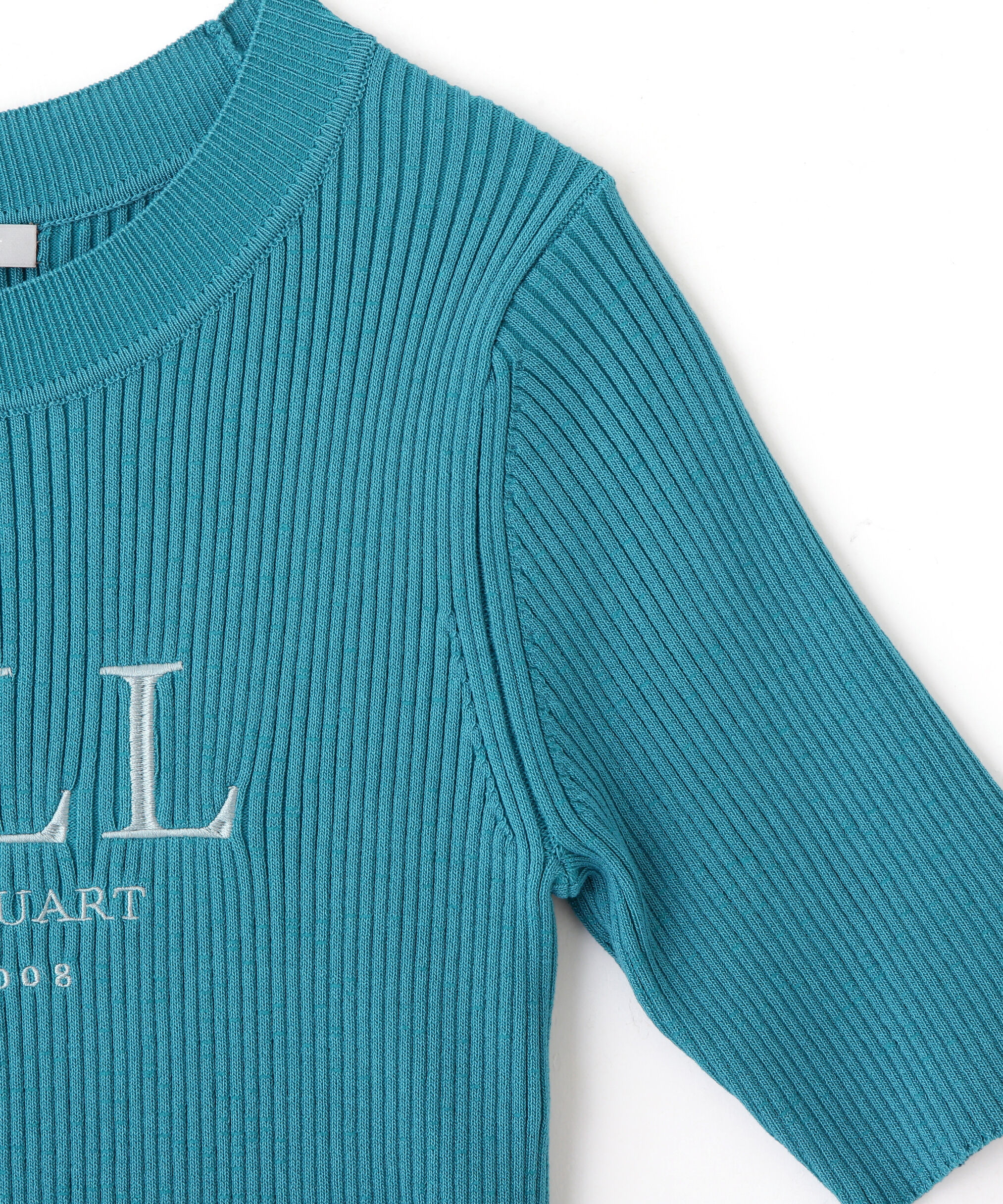  「ロゴ刺繍コンパクトリブニット」|ニット・セーター|