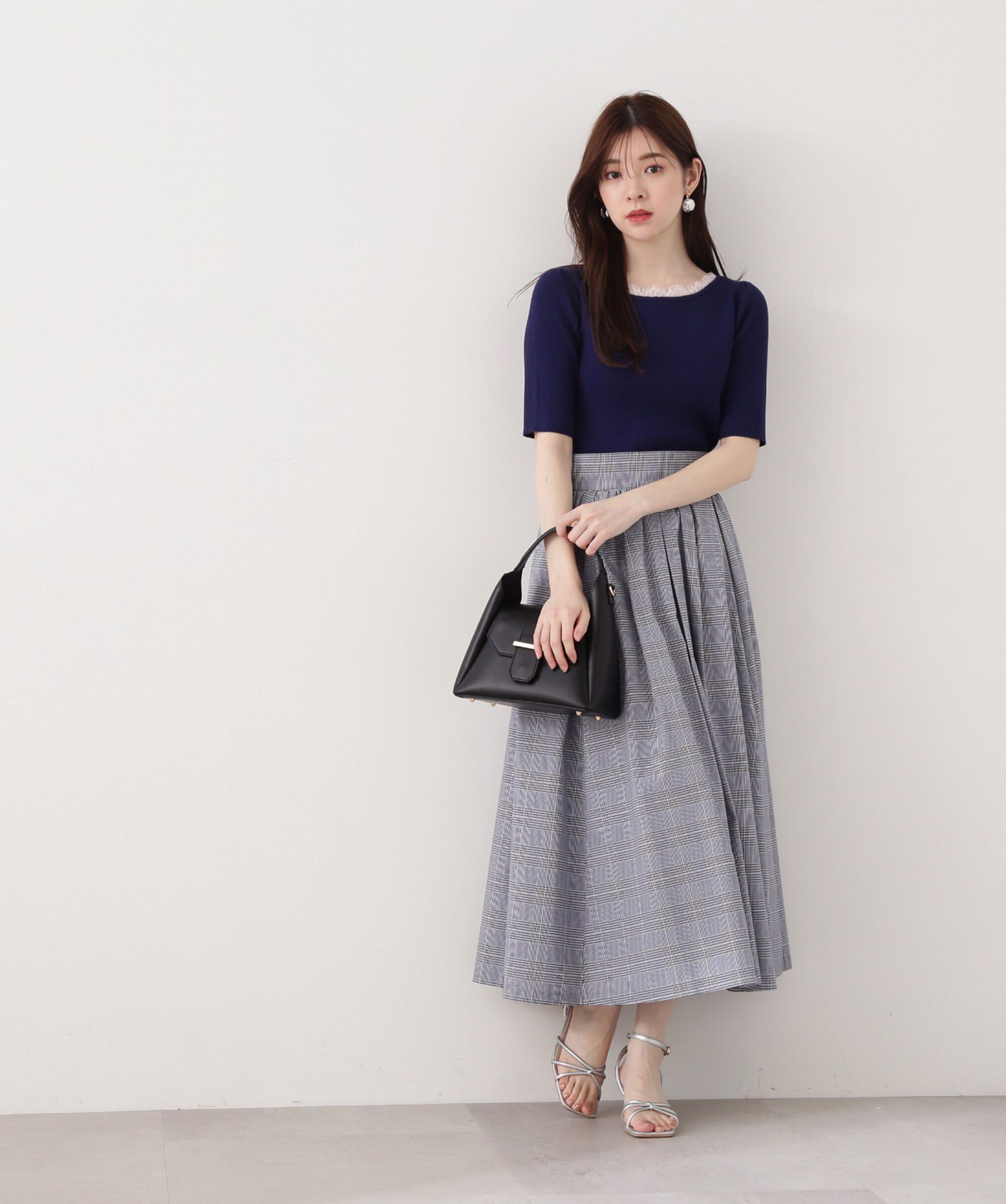 PROPORTION BODY DRESSING「チェックギャザースカート」|スカート|