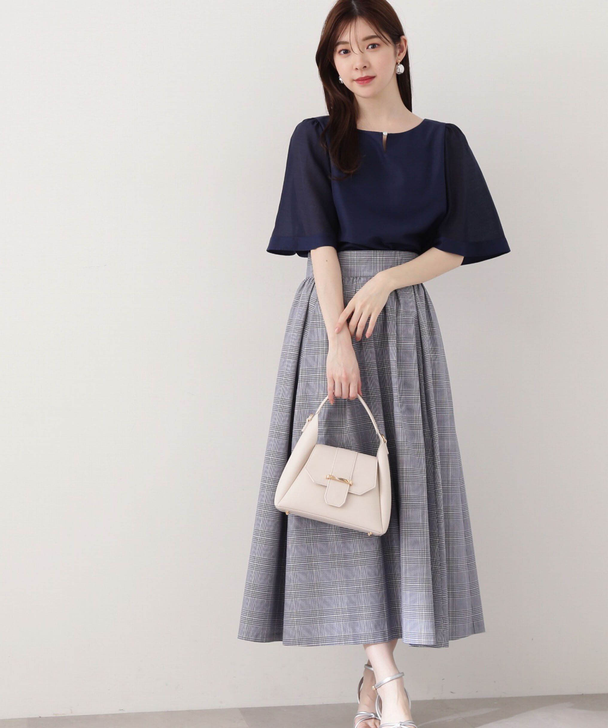 PROPORTION BODY DRESSING「チェックギャザースカート」|スカート|