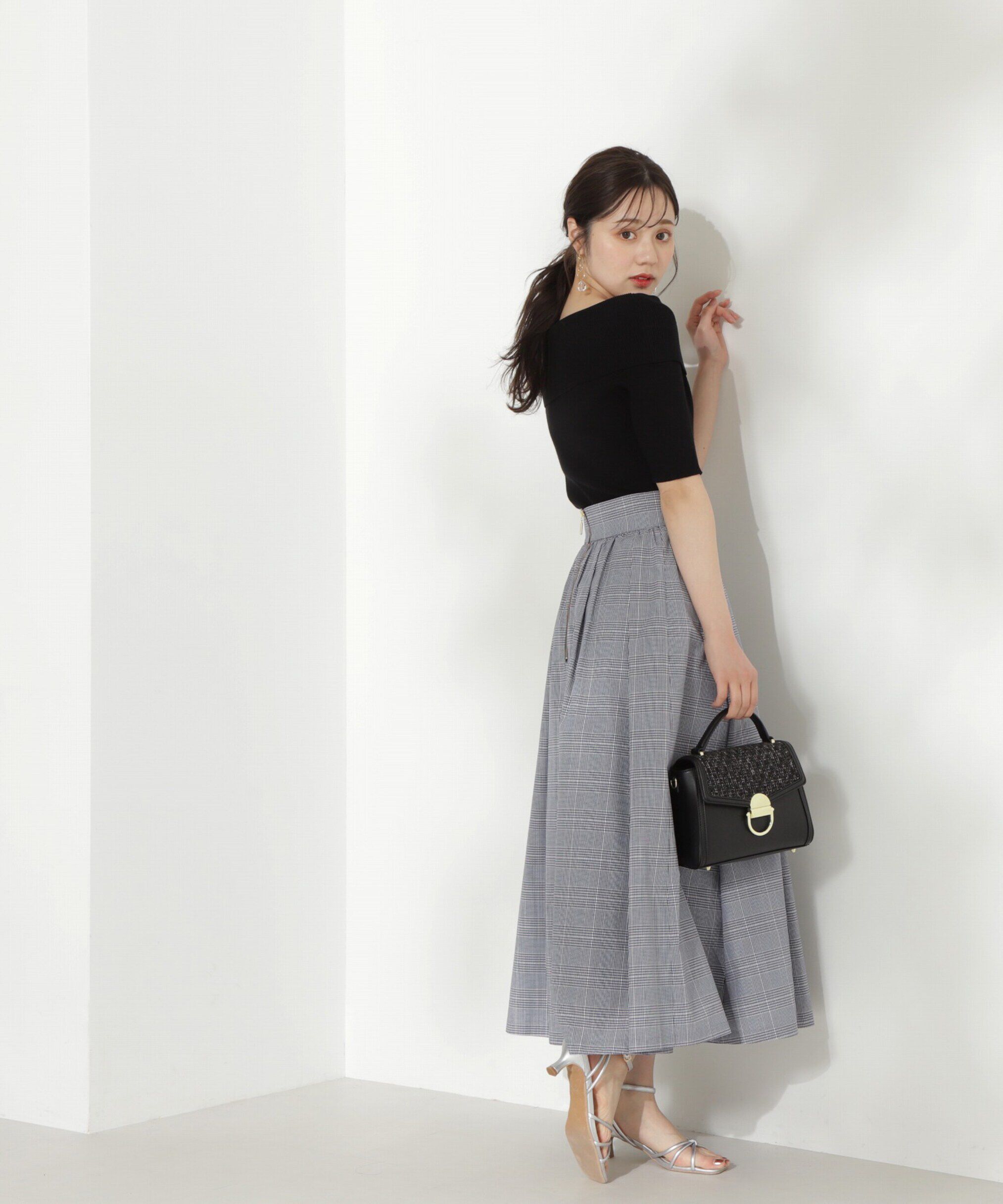 PROPORTION BODY DRESSING「チェックギャザースカート」|スカート|