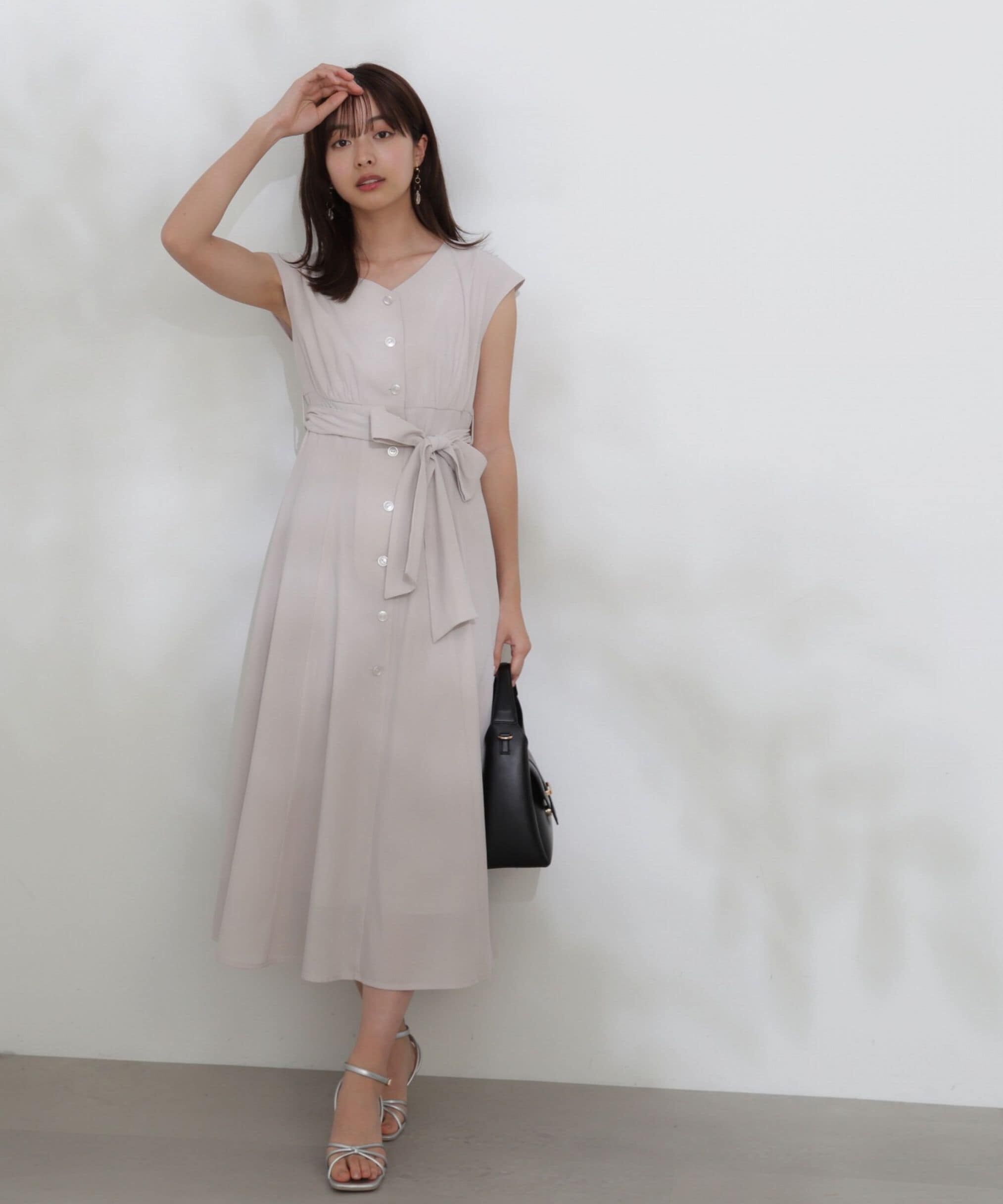 PROPORTION BODY DRESSING「Vネックシャツワンピース」|ワンピース|