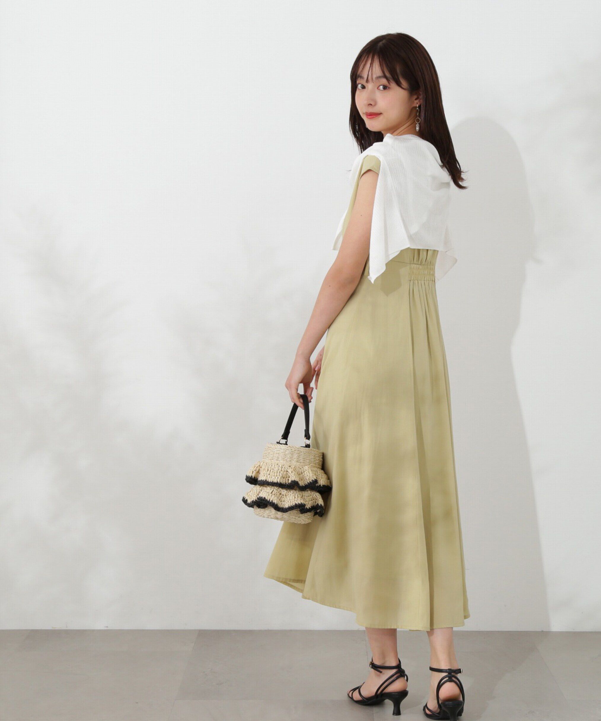 PROPORTION BODY DRESSING「Vネックシャツワンピース」|ワンピース|