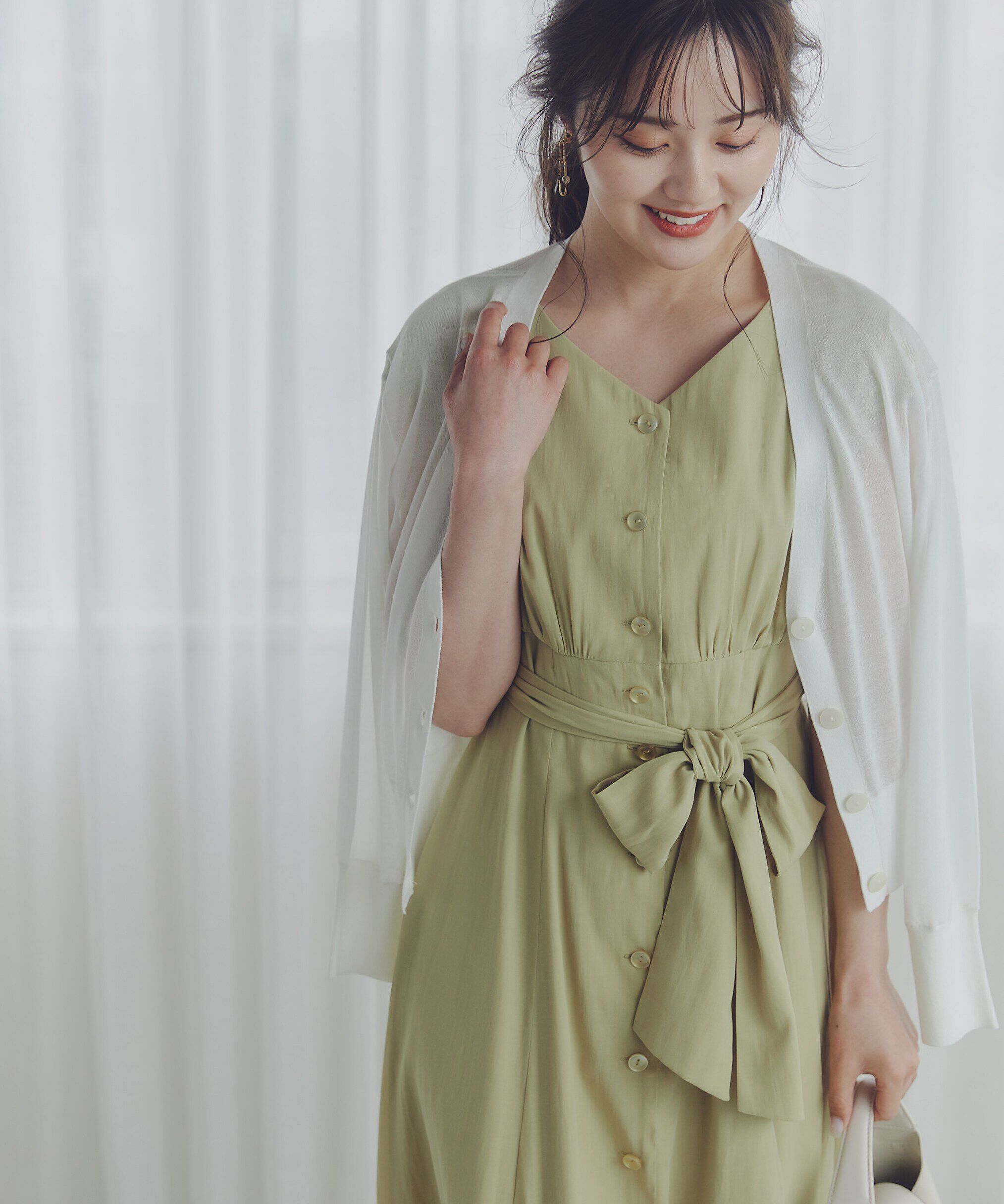 PROPORTION BODY DRESSING「Vネックシャツワンピース」|ワンピース|