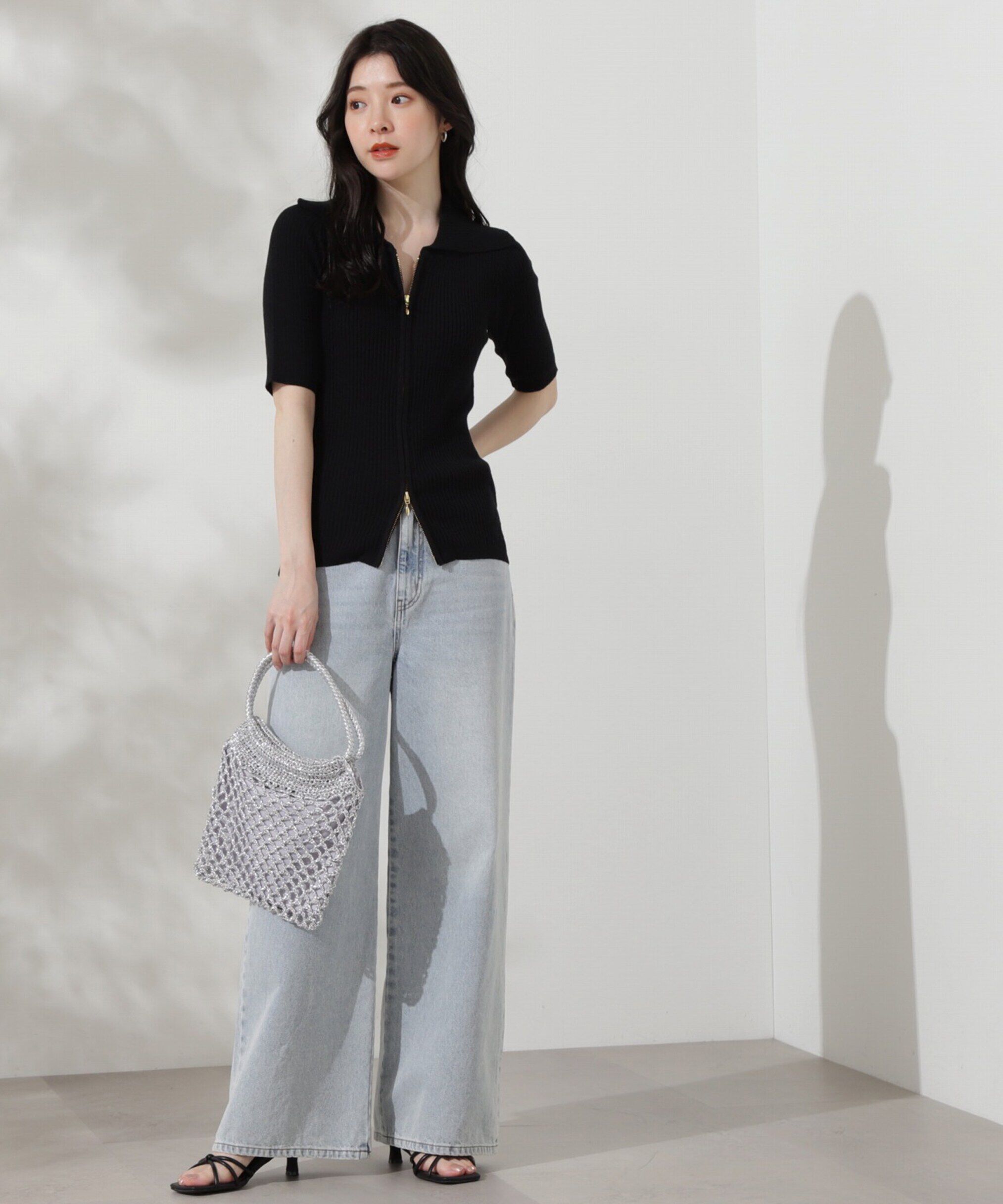 PROPORTION BODY DRESSING「ジップニット 新色カラー：ベージュ、ラベンダー」|ニット・セーター|