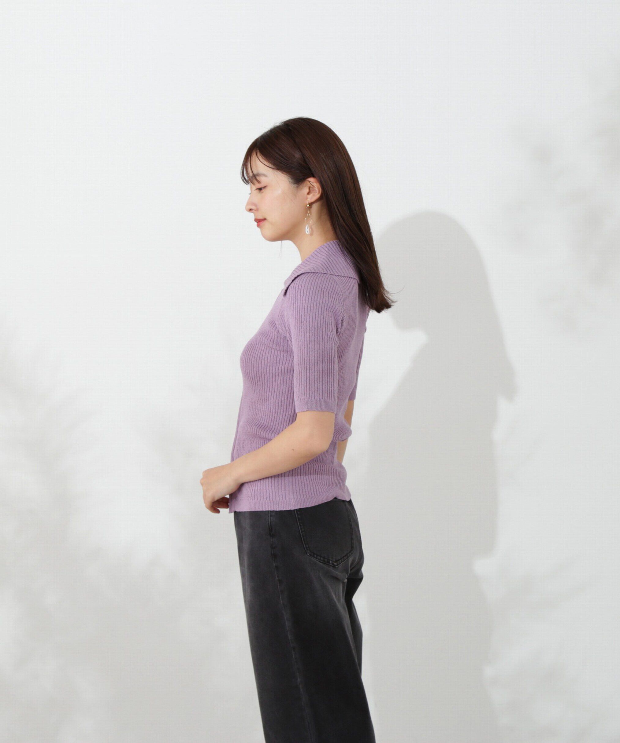 PROPORTION BODY DRESSING「ジップニット 新色カラー：ベージュ、ラベンダー」|ニット・セーター|