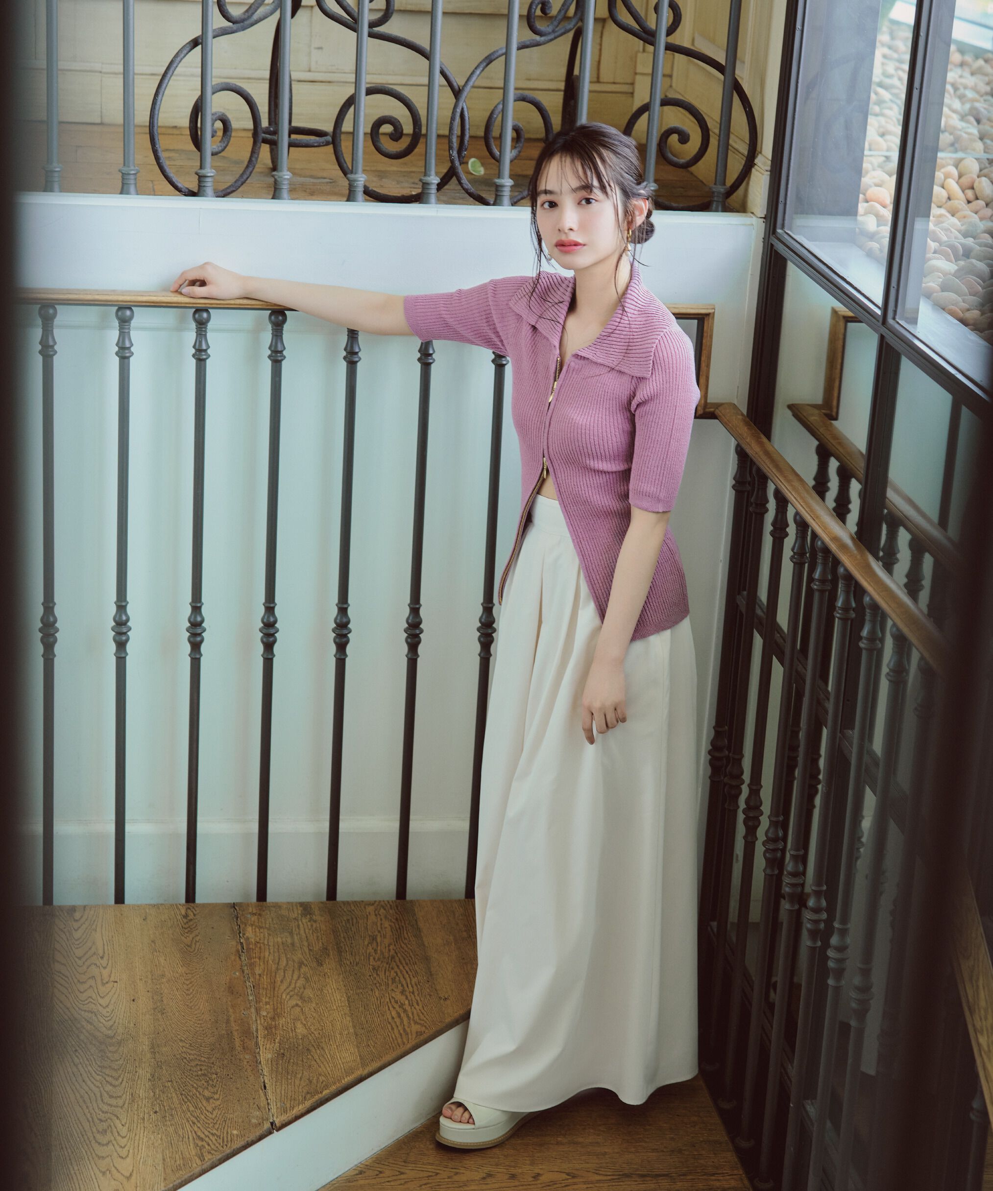 PROPORTION BODY DRESSING「ジップニット 新色カラー：ベージュ、ラベンダー」|ニット・セーター|