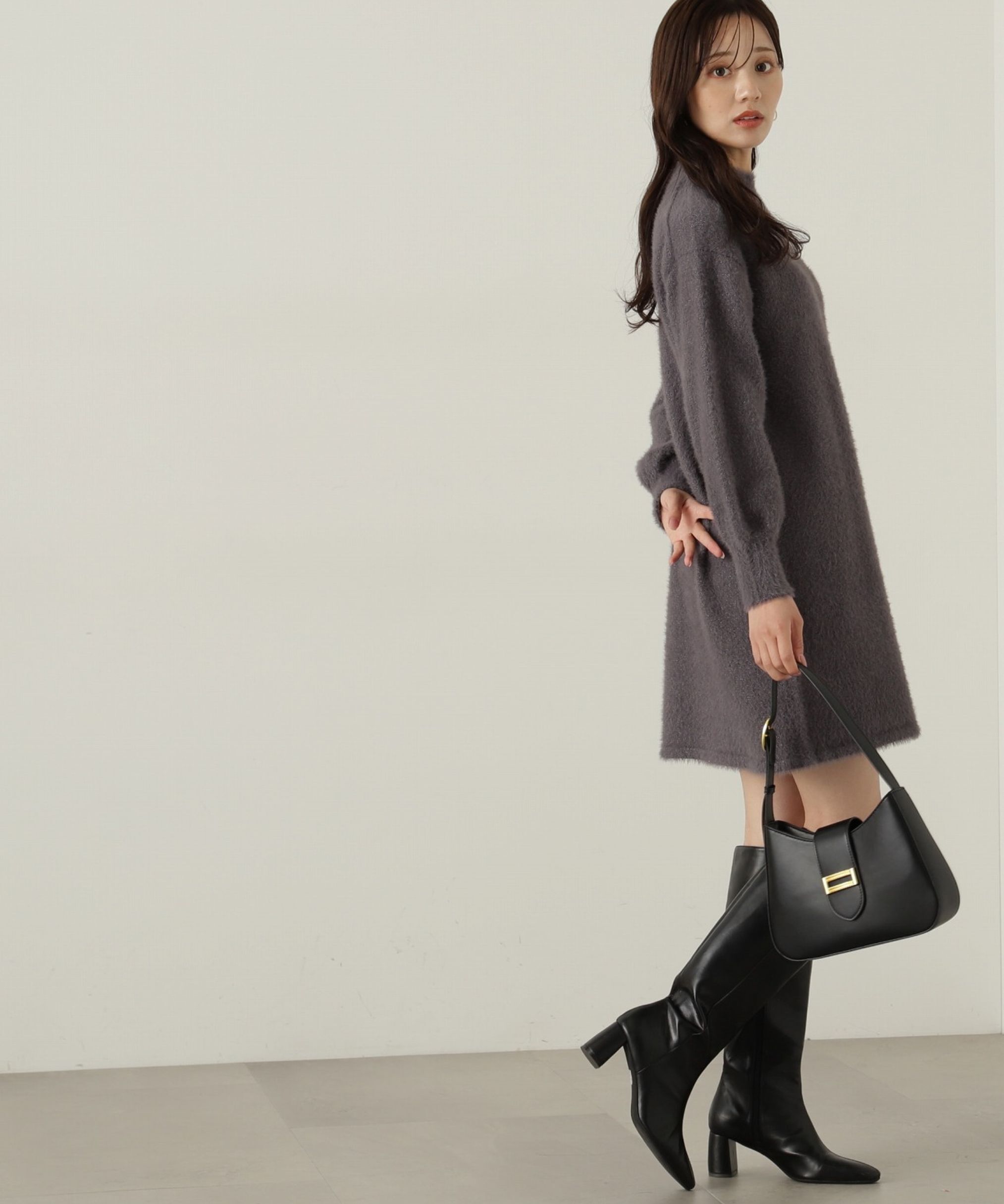 PROPORTION BODY DRESSING「ラメフェザーミニワンピース」|ワンピース|