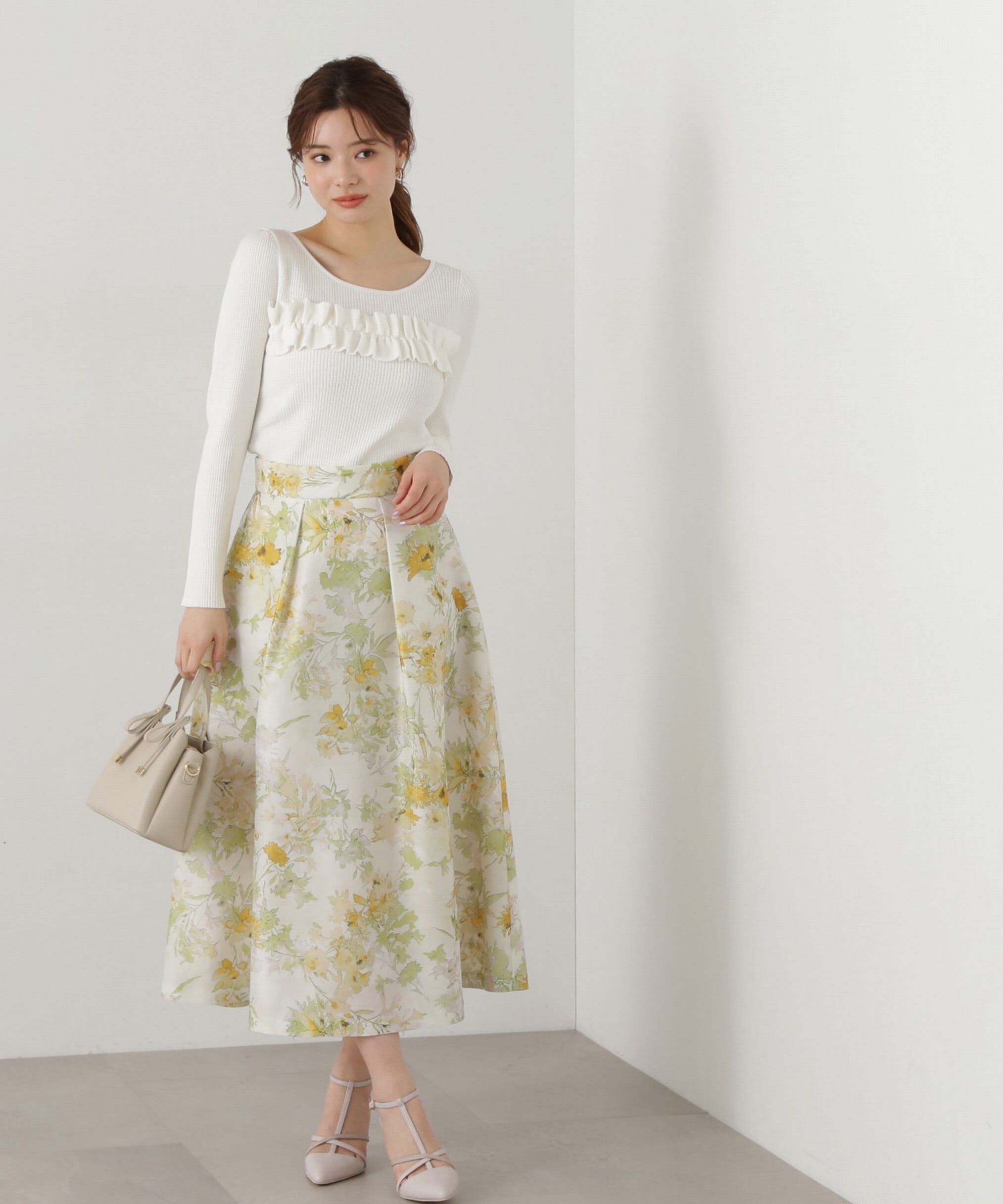 PROPORTION BODY DRESSING「ギャザーフリルリブニット」|ニット・セーター|