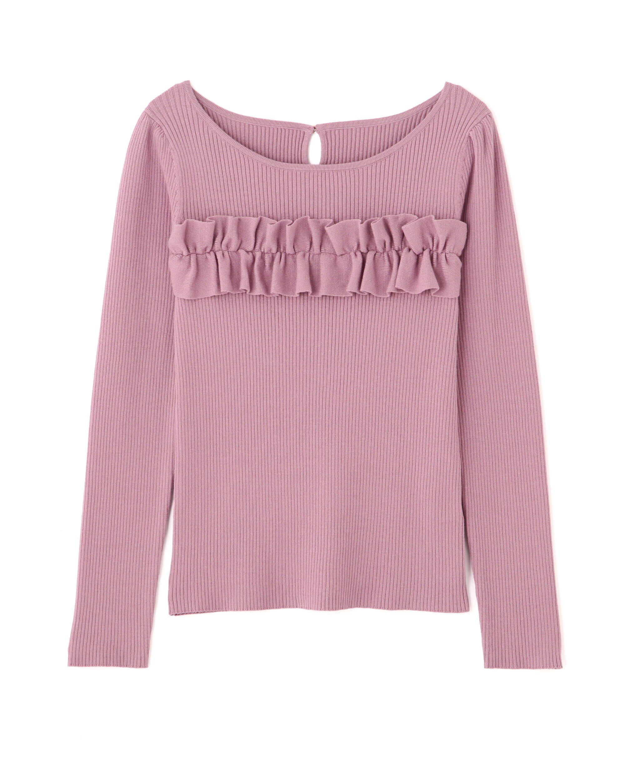 PROPORTION BODY DRESSING「ギャザーフリルリブニット」|ニット・セーター|