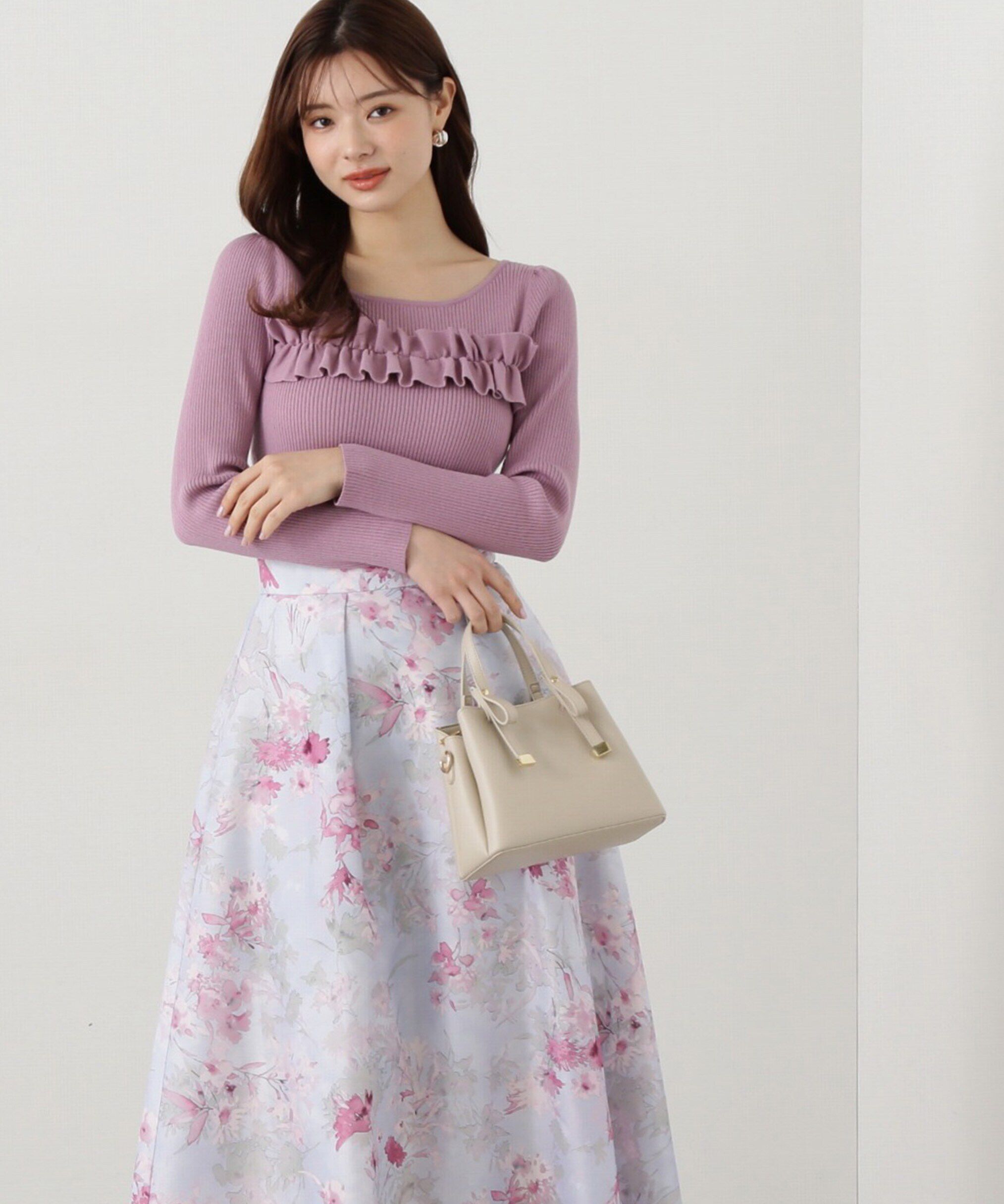 PROPORTION BODY DRESSING「ギャザーフリルリブニット」|ニット・セーター|