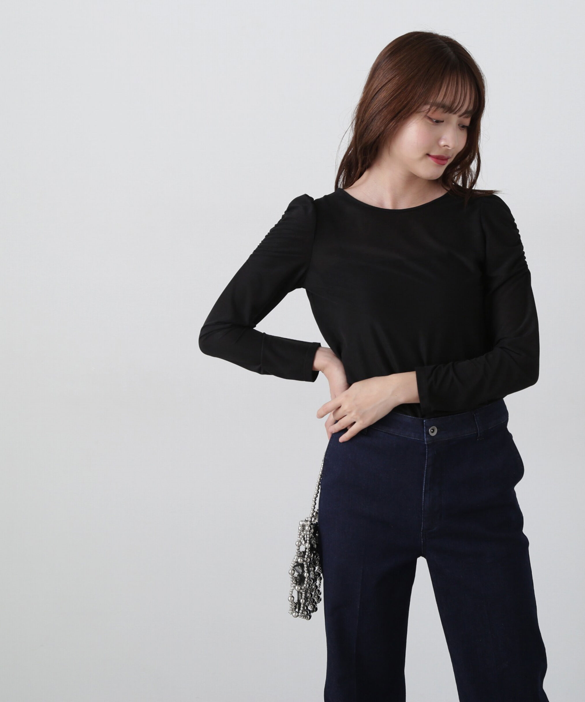 PROPORTION BODY DRESSING「ビット付シアーカットソー」|Tシャツ・カットソー|