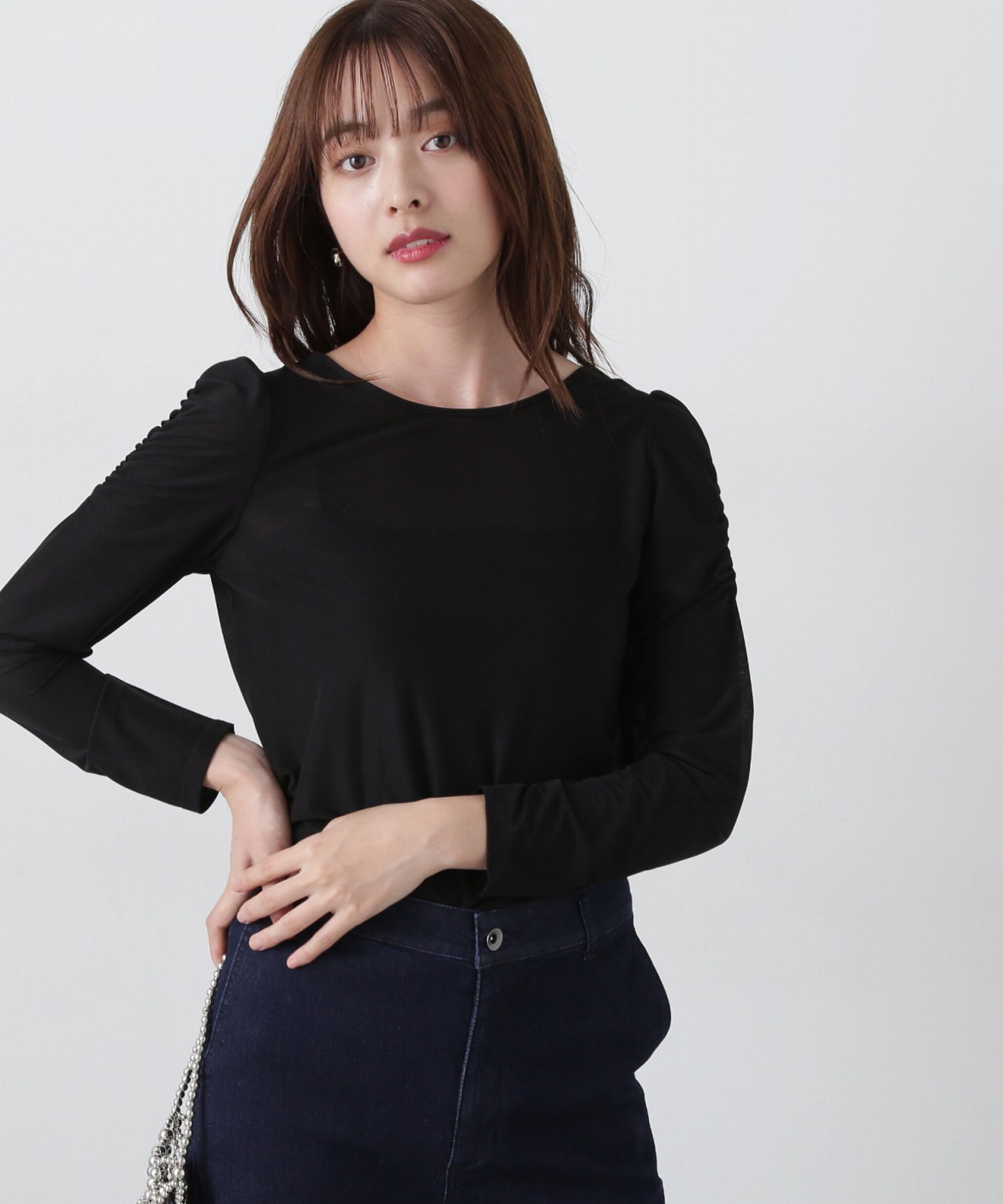 PROPORTION BODY DRESSING「ビット付シアーカットソー」|Tシャツ・カットソー|