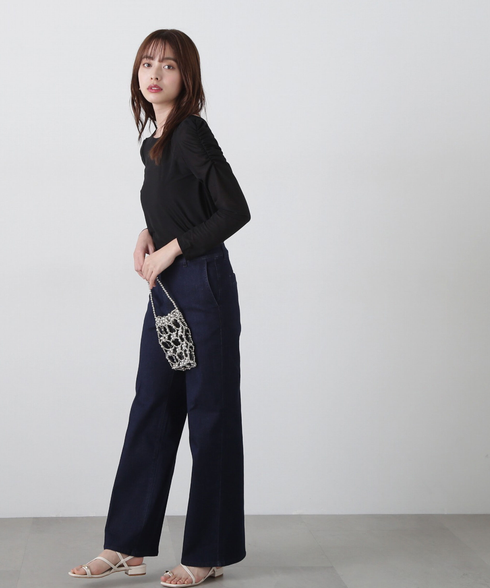 PROPORTION BODY DRESSING「ビット付シアーカットソー」|Tシャツ・カットソー|