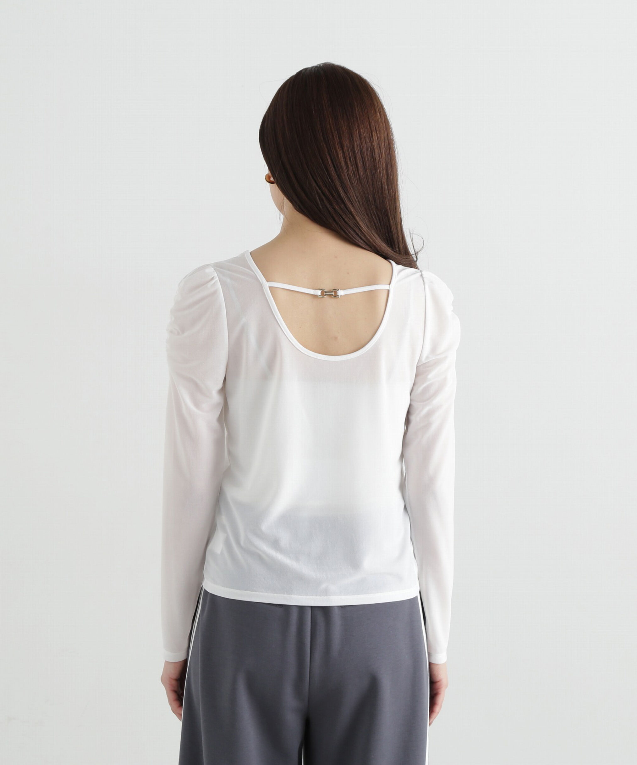 PROPORTION BODY DRESSING「ビット付シアーカットソー」|Tシャツ・カットソー|