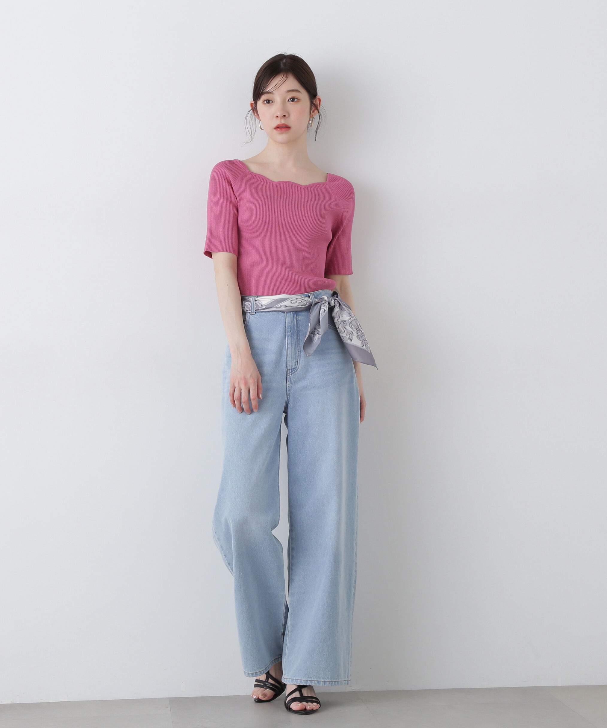 PROPORTION BODY DRESSING「スカラップリブニット」|ニット・セーター|