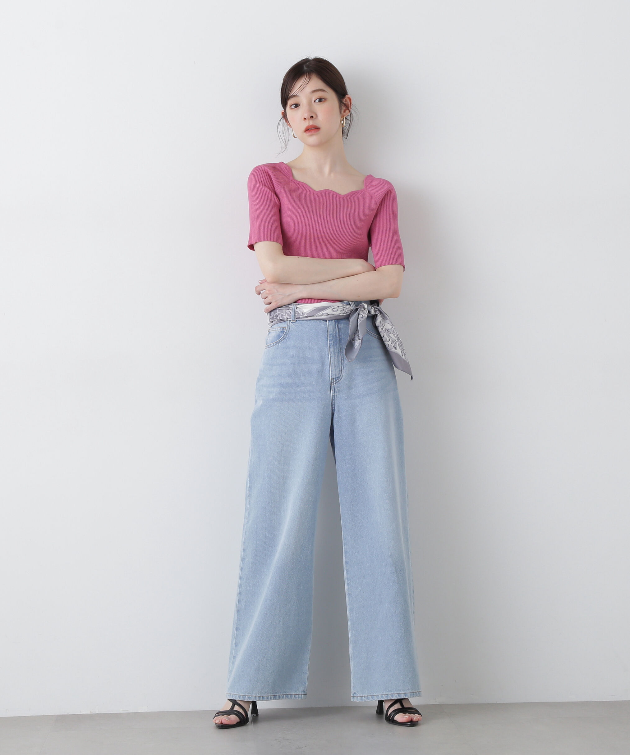 PROPORTION BODY DRESSING「スカラップリブニット」|ニット・セーター|