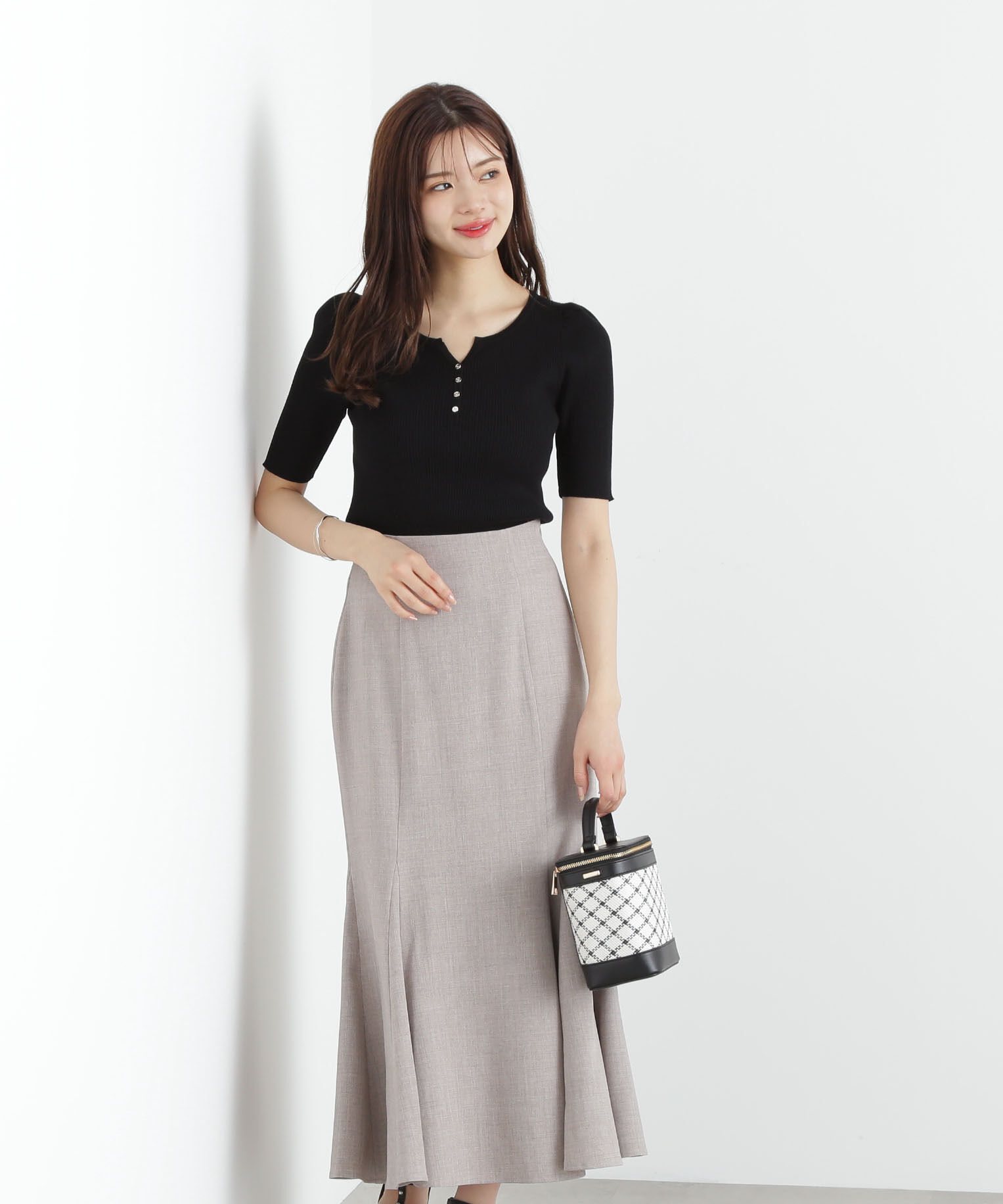 PROPORTION BODY DRESSING「ハイウエストマーメイドスカート」|スカート|