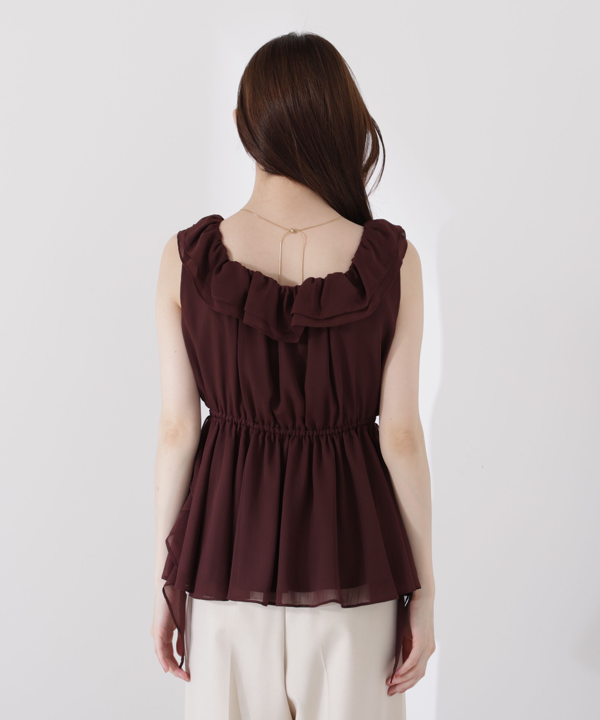 PROPORTION BODY DRESSING「＜ウォッシャブル＞フリルギャザーブラウス」|シャツ・ブラウス|