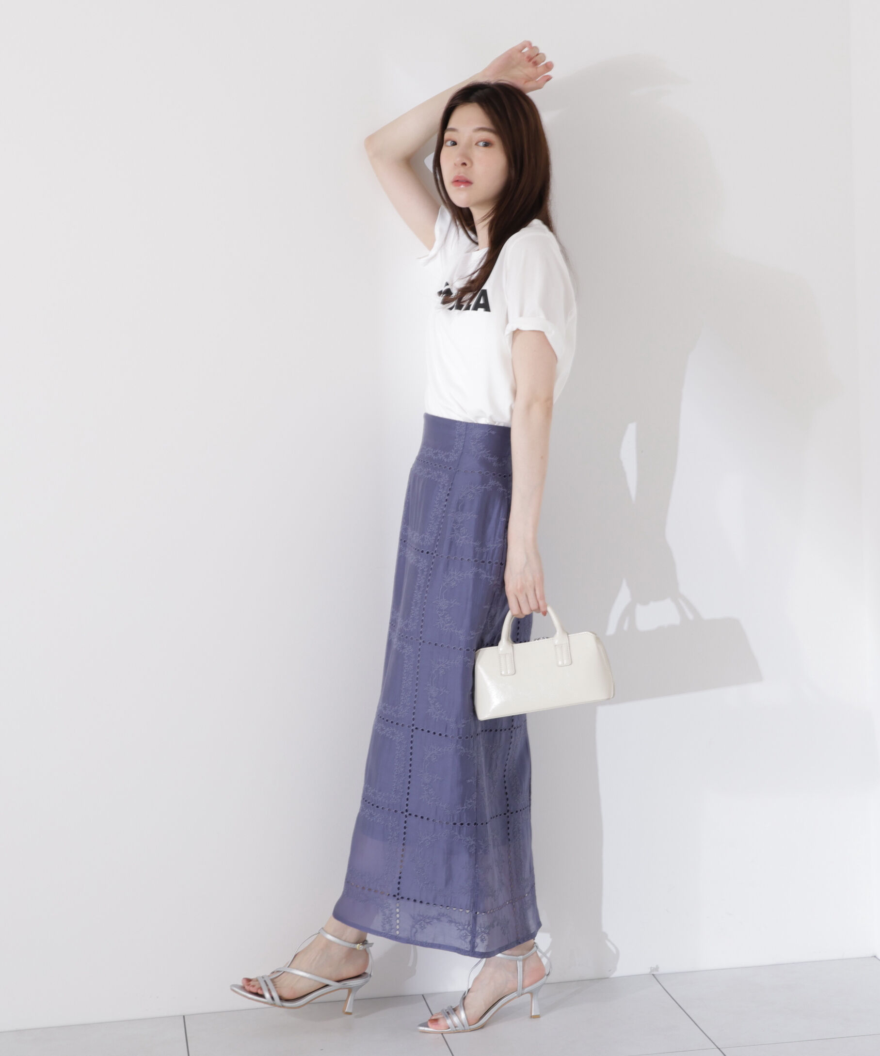 PROPORTION BODY DRESSING「シアーパネルレーススカート」|スカート|