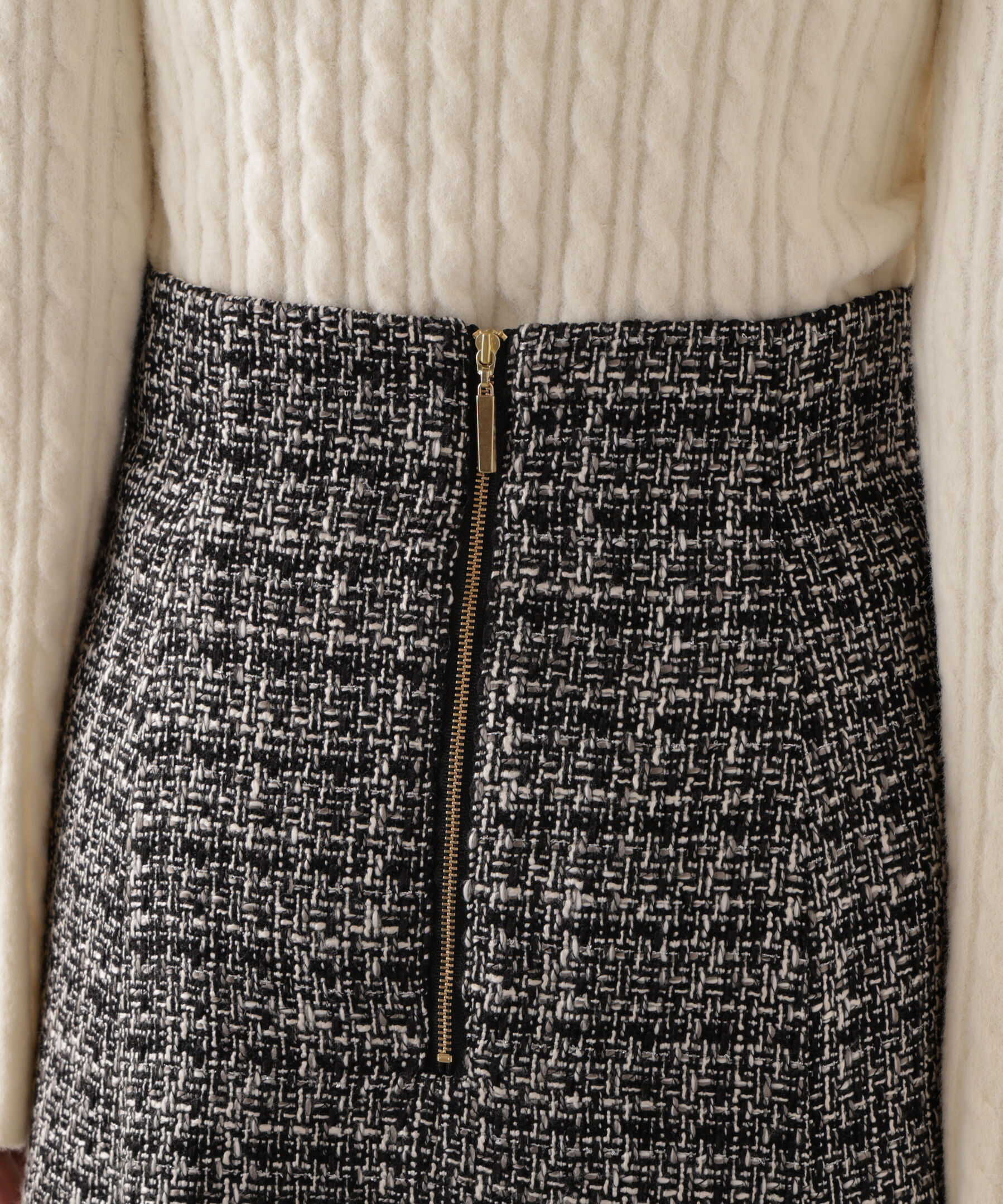 PROPORTION BODY DRESSING「ミックスツイードフレアスカート 25AW」|スカート|