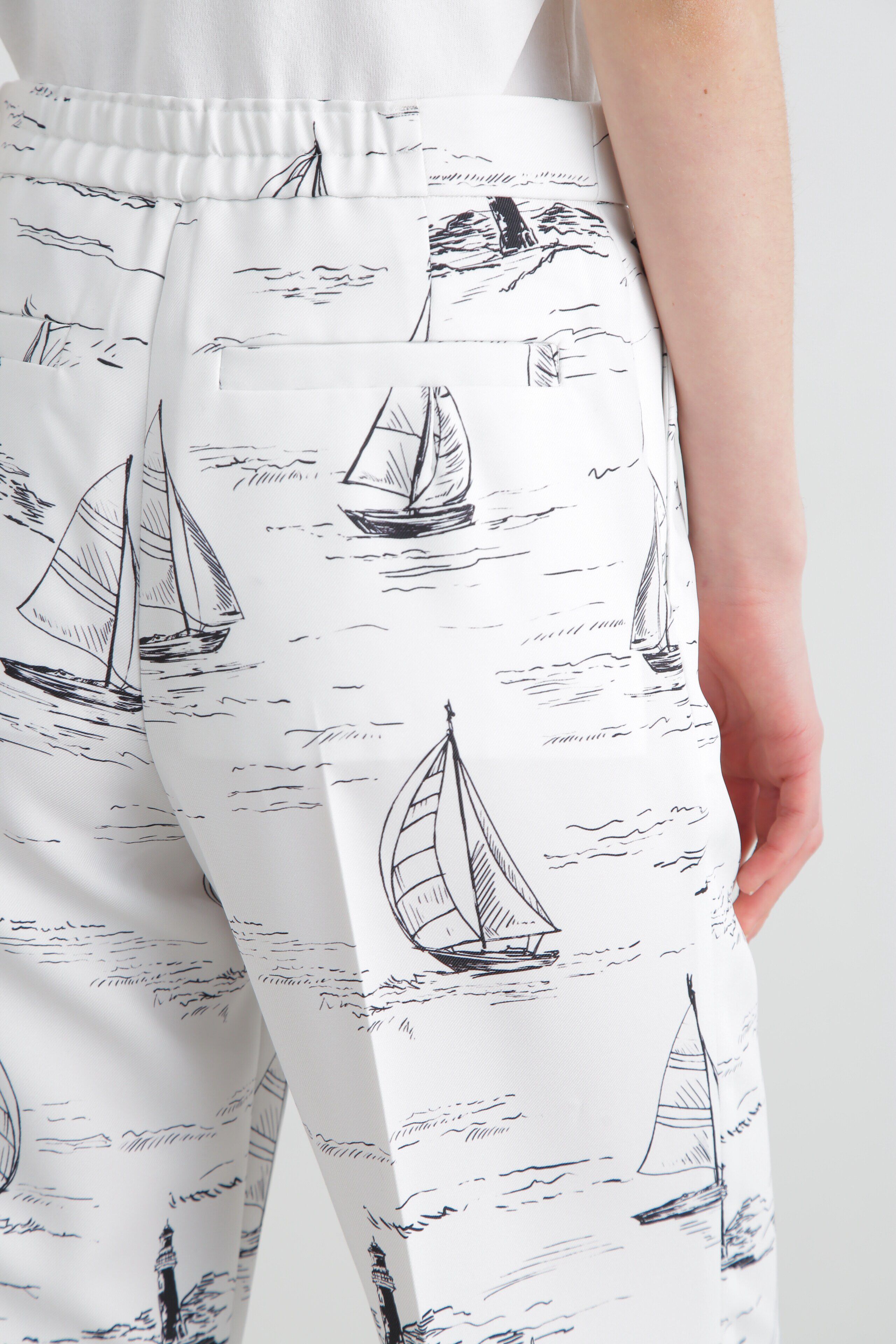  「◆ヨットプリントセミワイドパンツ」|その他|
