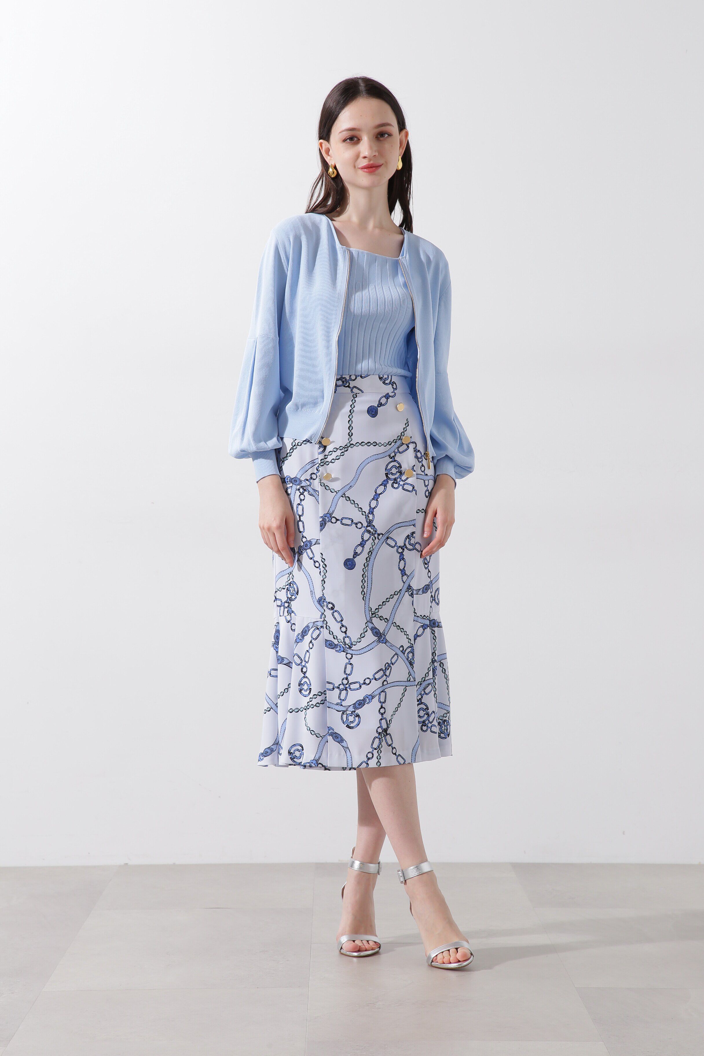  「スクエアネックニットトップス」|ニット・セーター|